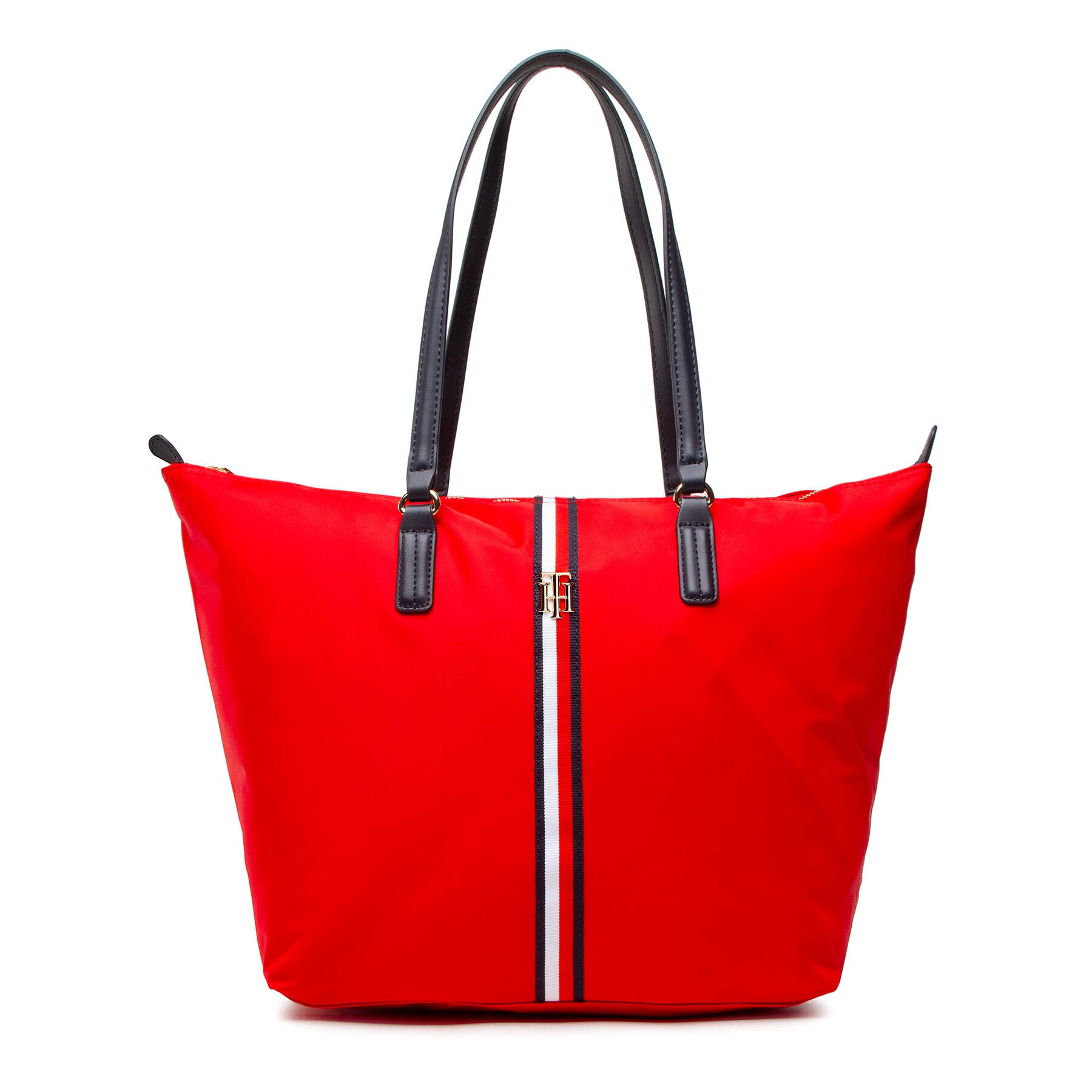 Tommy Hilfiger Geantă Poppy Tote Corp AW0AW11368 Roșu - Pled.ro