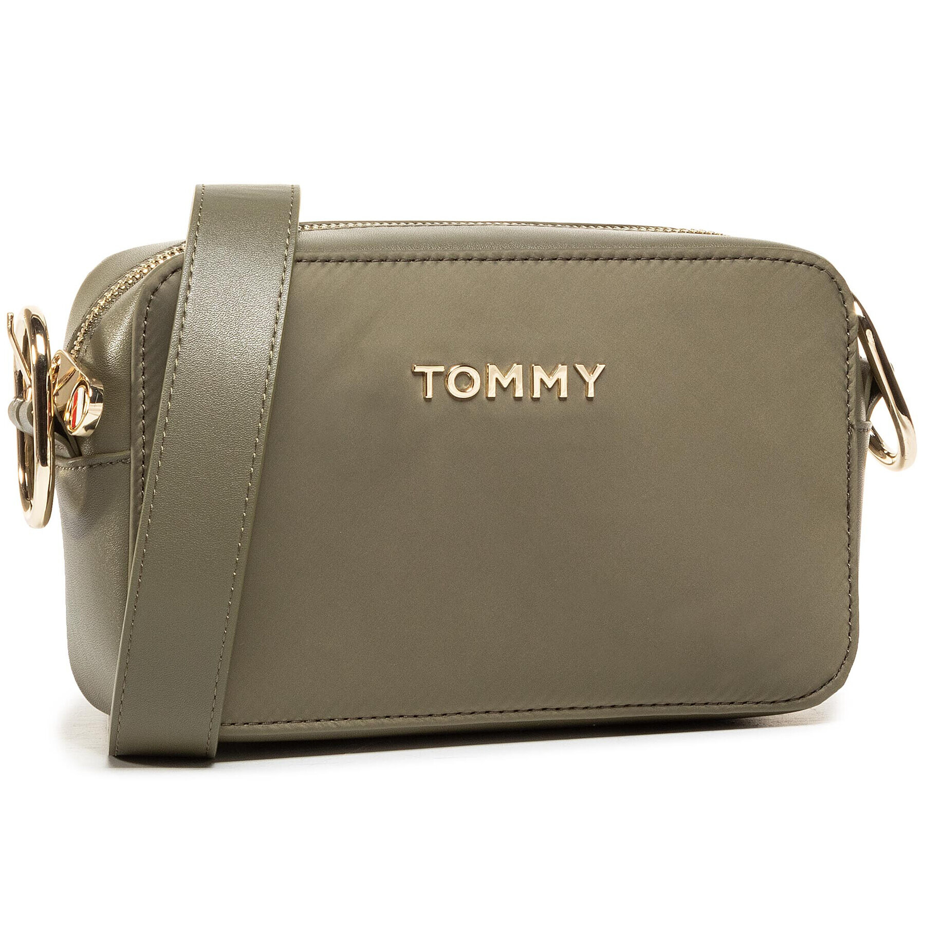 Tommy Hilfiger Geantă Recycled Nylon Crossover AW0AW08854 Verde - Pled.ro