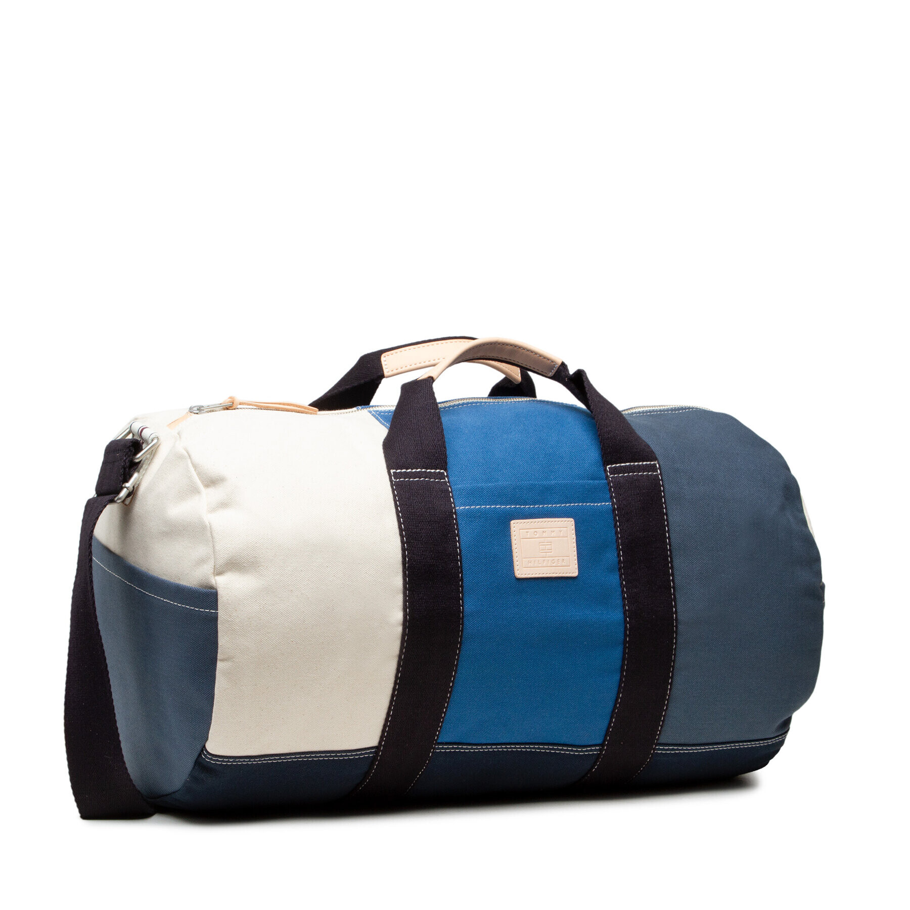 Tommy Hilfiger Geantă Sustainable Canvas Large Duffle AM0AM08467 Albastru - Pled.ro