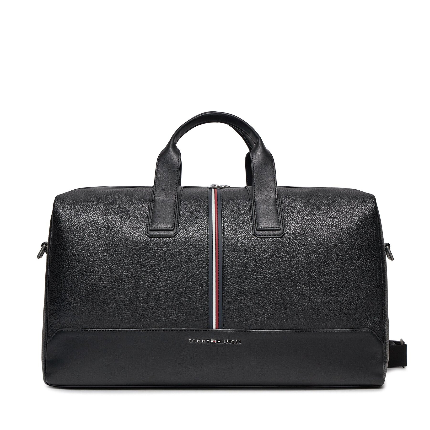 Tommy Hilfiger Geantă Th Central Duffle AM0AM11821 Negru - Pled.ro