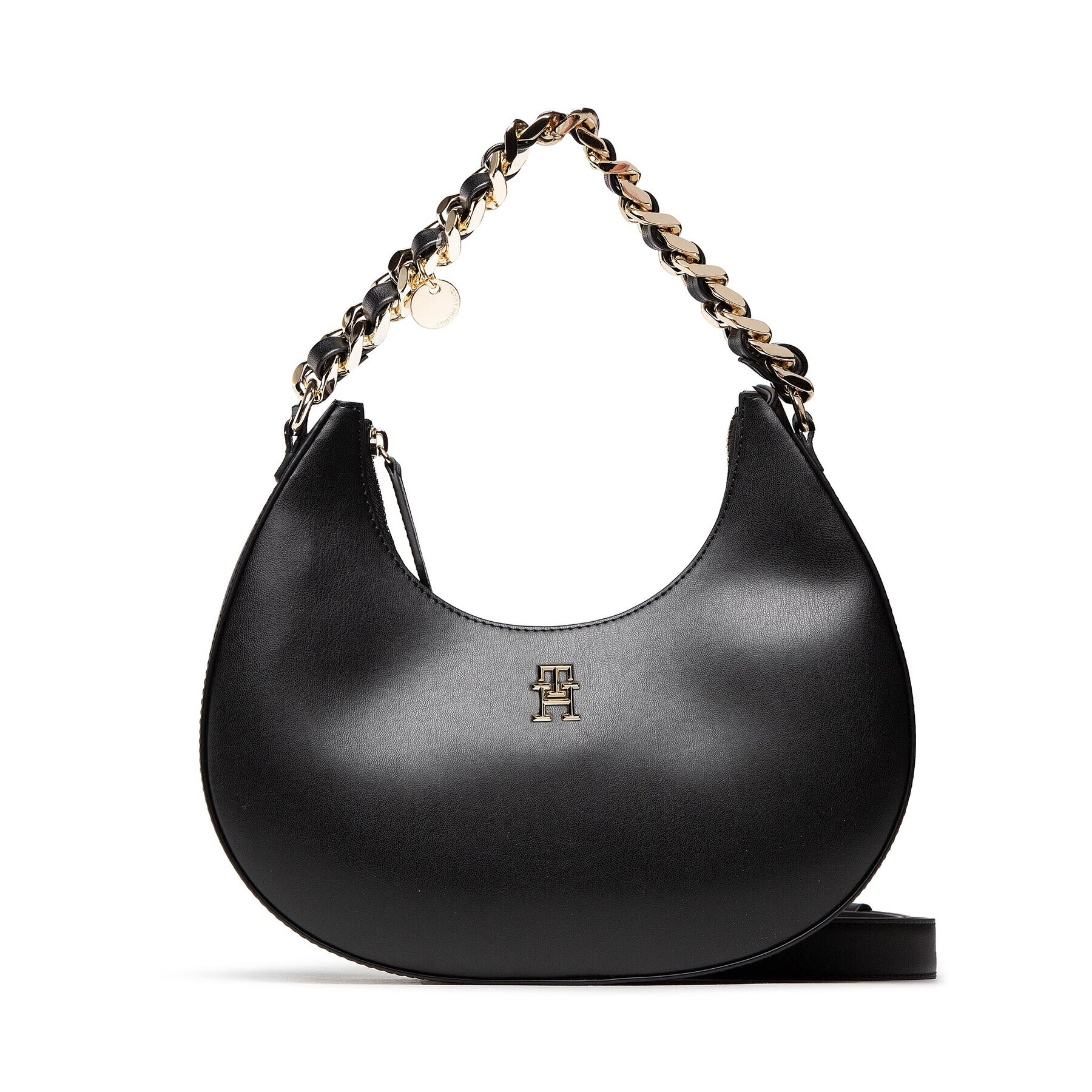 Tommy Hilfiger Geantă Th Chic Shoulder Bag AW0AW14177 Negru - Pled.ro