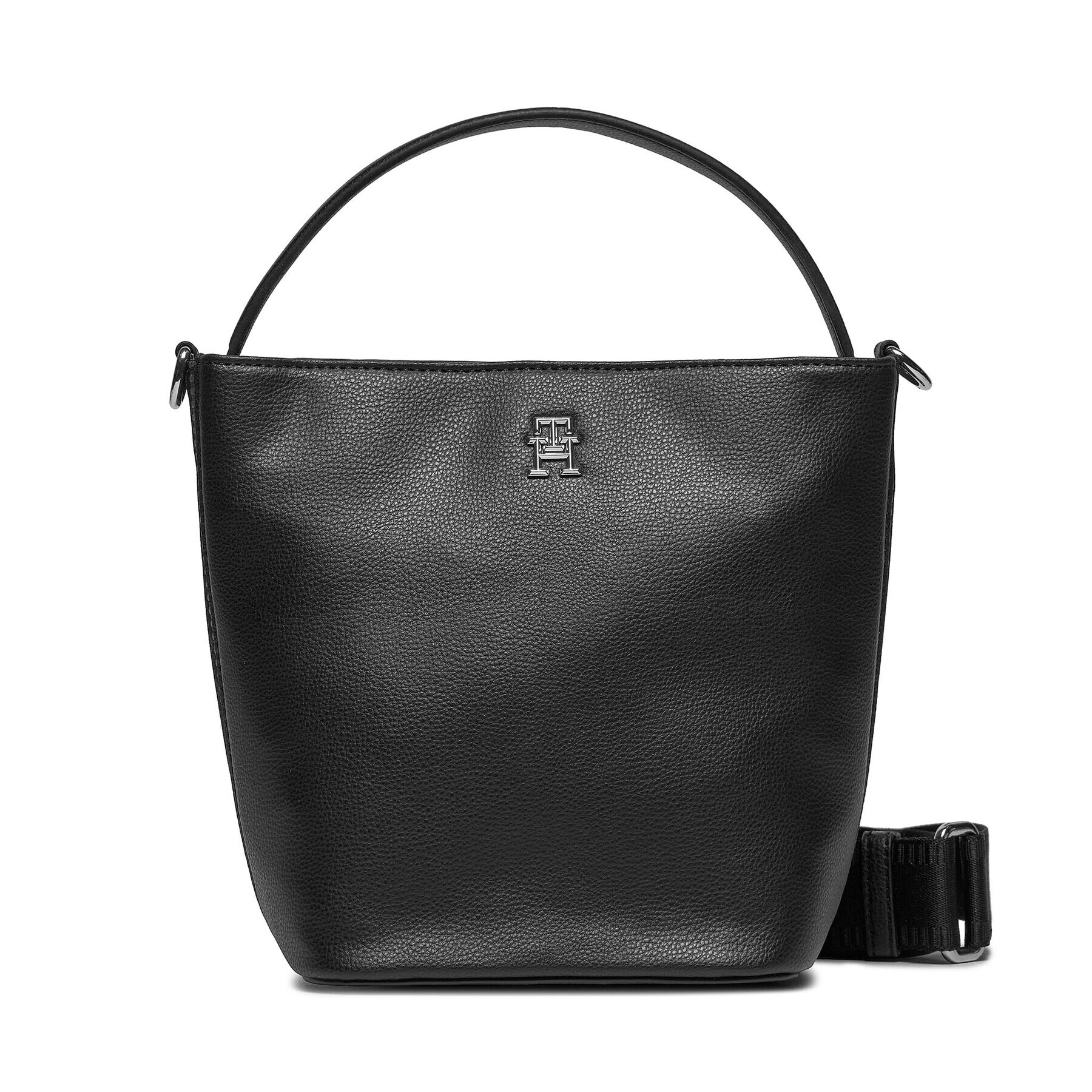 Tommy Hilfiger Geantă Th Essential Sc Bucket AW0AW15706 Negru - Pled.ro