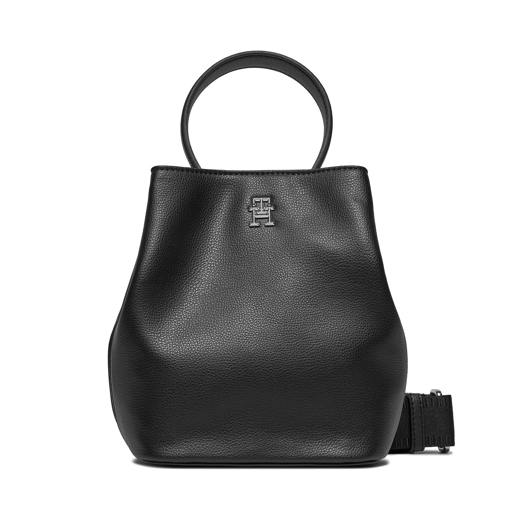 Tommy Hilfiger Geantă Th Essential Sc Bucket AW0AW15706 Negru - Pled.ro