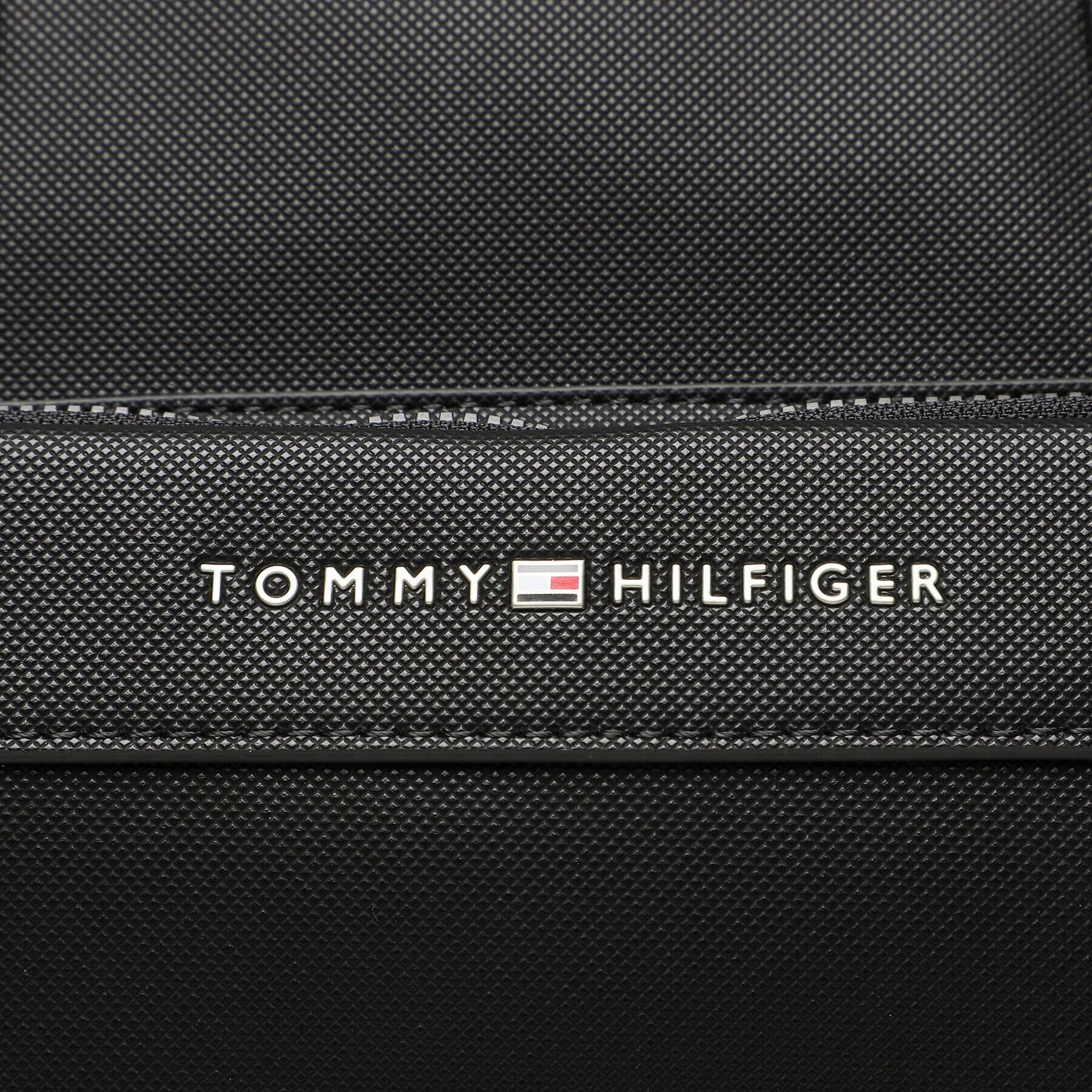 Tommy Hilfiger Geantă Th Pique Pu Duffle AM0AM11309 Negru - Pled.ro