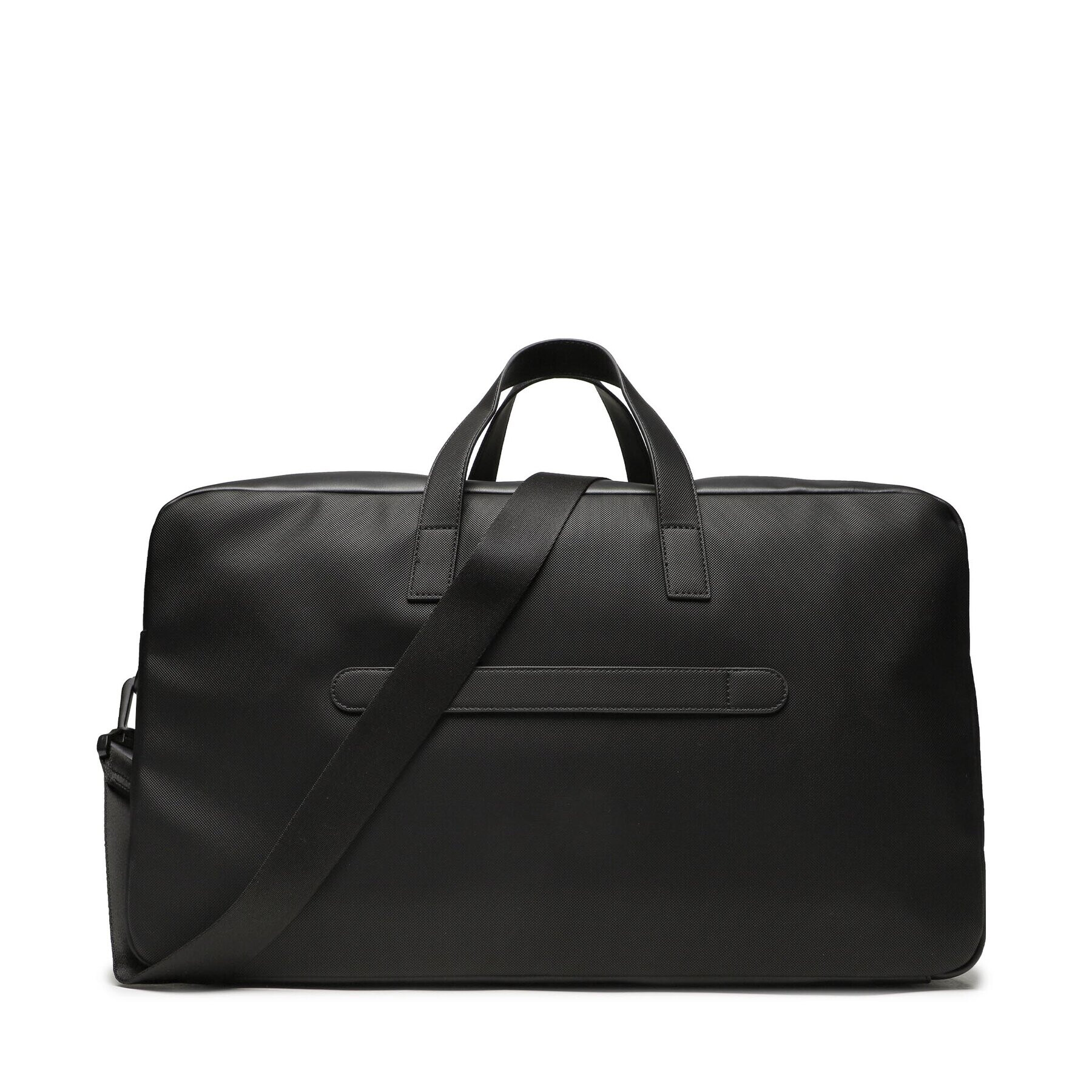 Tommy Hilfiger Geantă Th Pique Pu Duffle AM0AM11309 Negru - Pled.ro