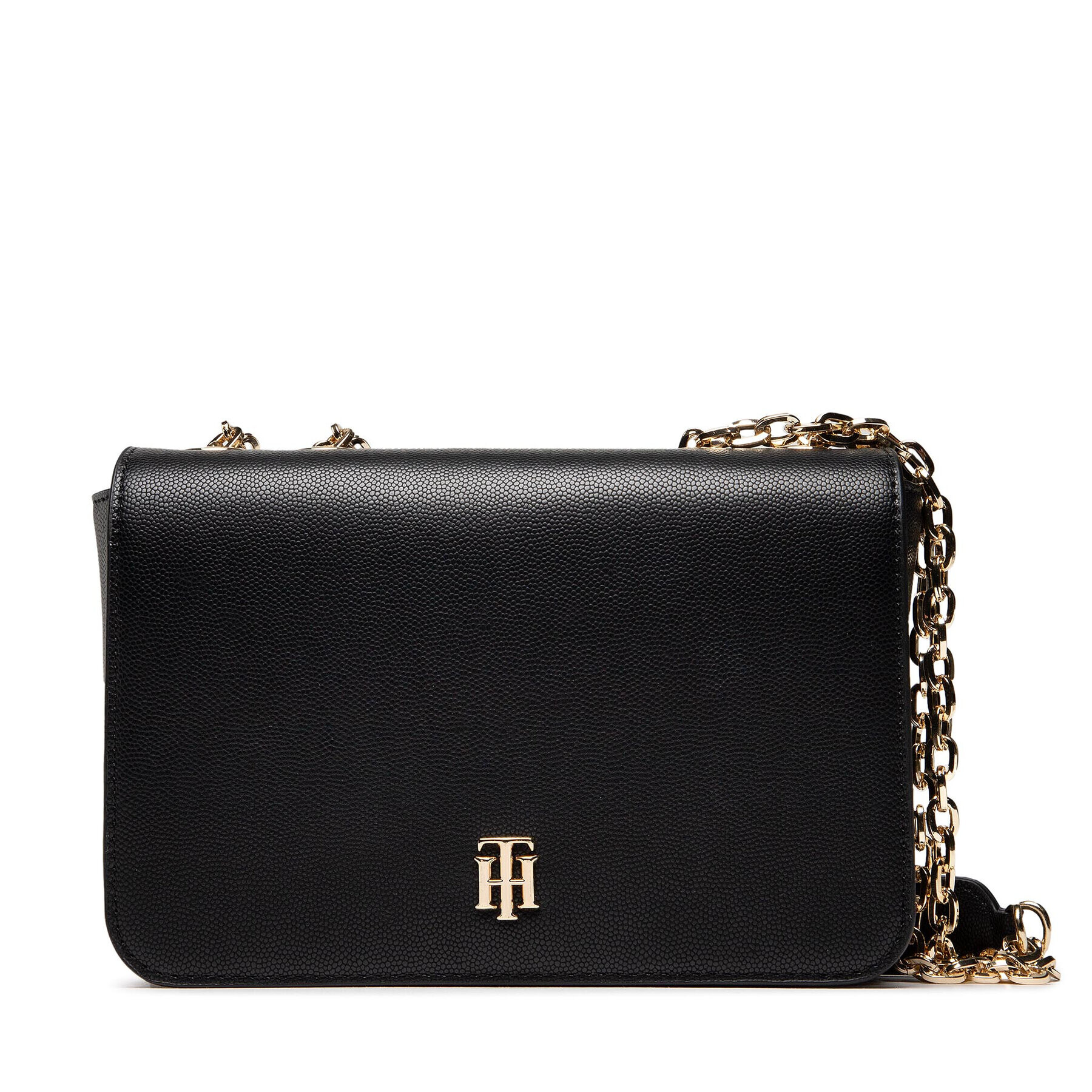 Tommy Hilfiger Geantă th Timeless Chain Crossover AW0AW13172 Negru - Pled.ro