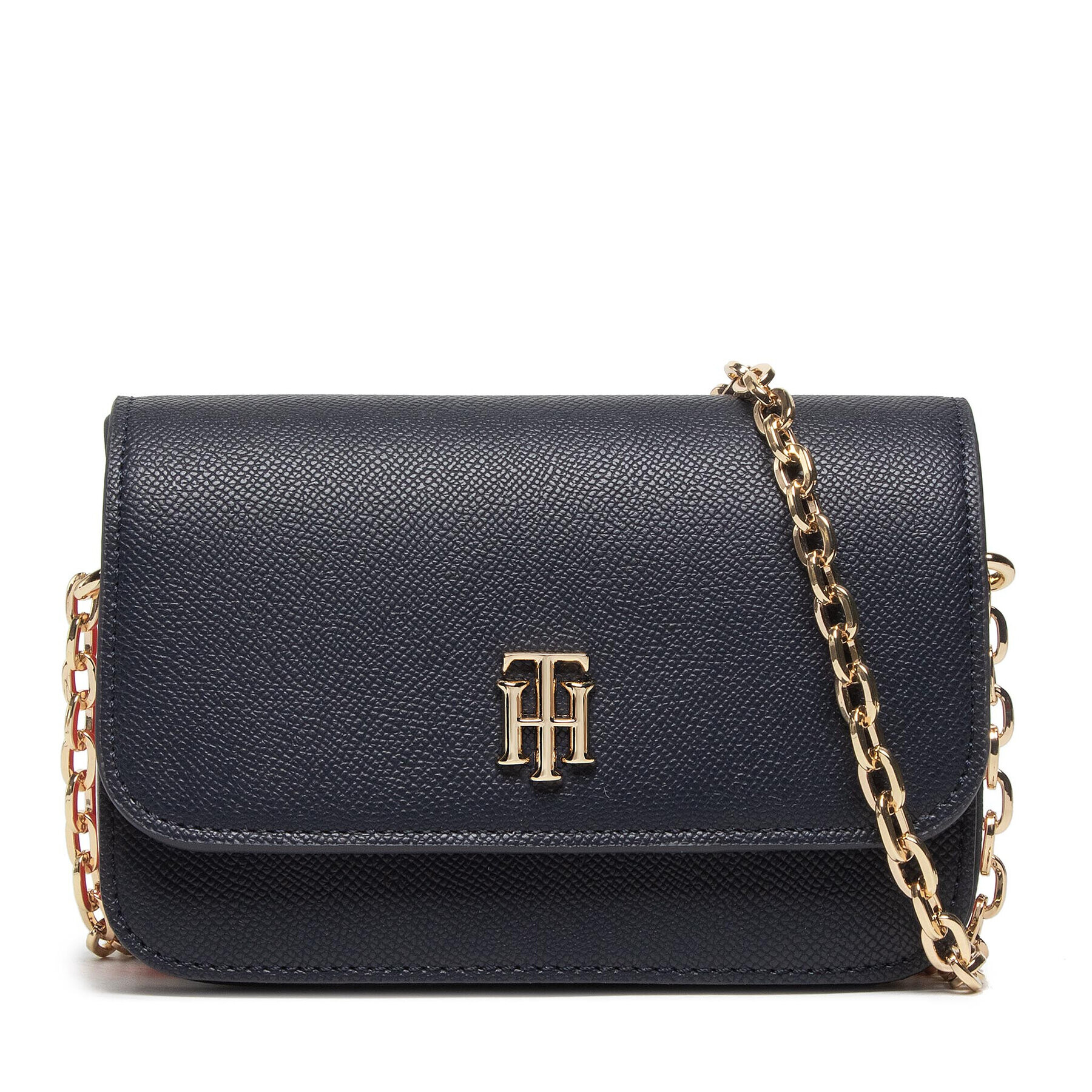 Tommy Hilfiger Geantă Th Timeless Mini Crossover Corp AW0AW11357 Bleumarin - Pled.ro