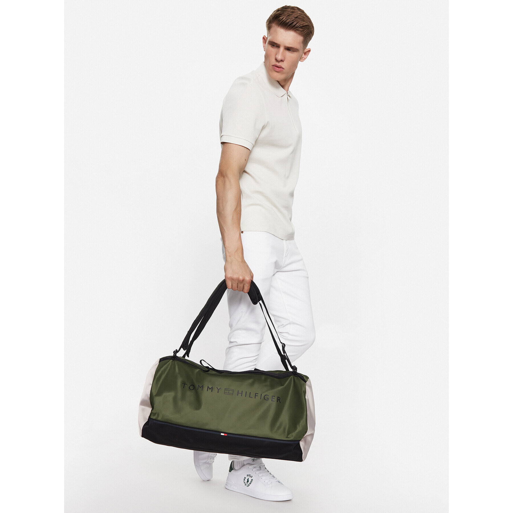 Tommy Hilfiger Geantă Th Urban Essential Barrel Bag AM0AM10918 Verde - Pled.ro