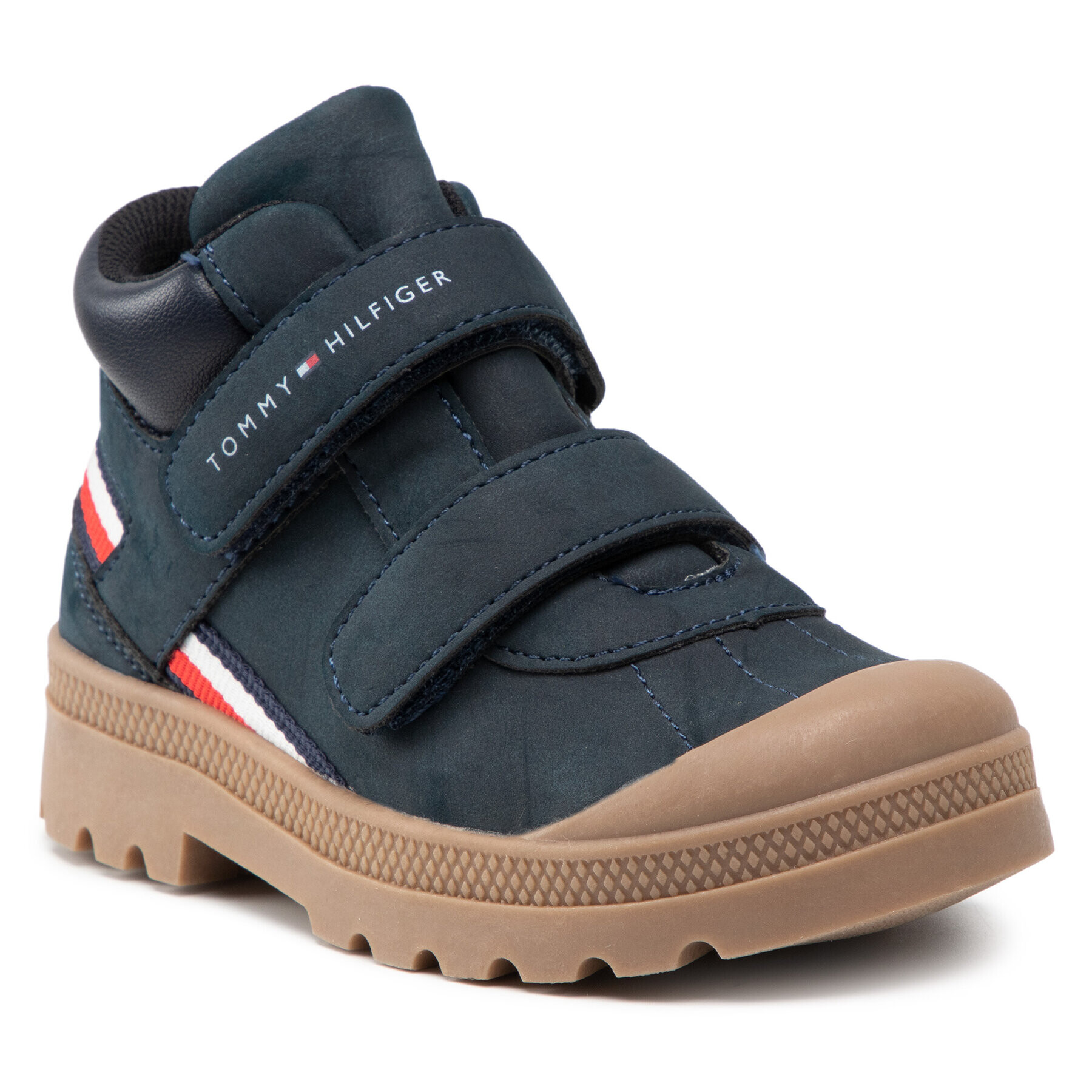 Tommy Hilfiger Ghete Mid Cut Velcro Shoe T1B4-32085-1269 S Bleumarin - Pled.ro