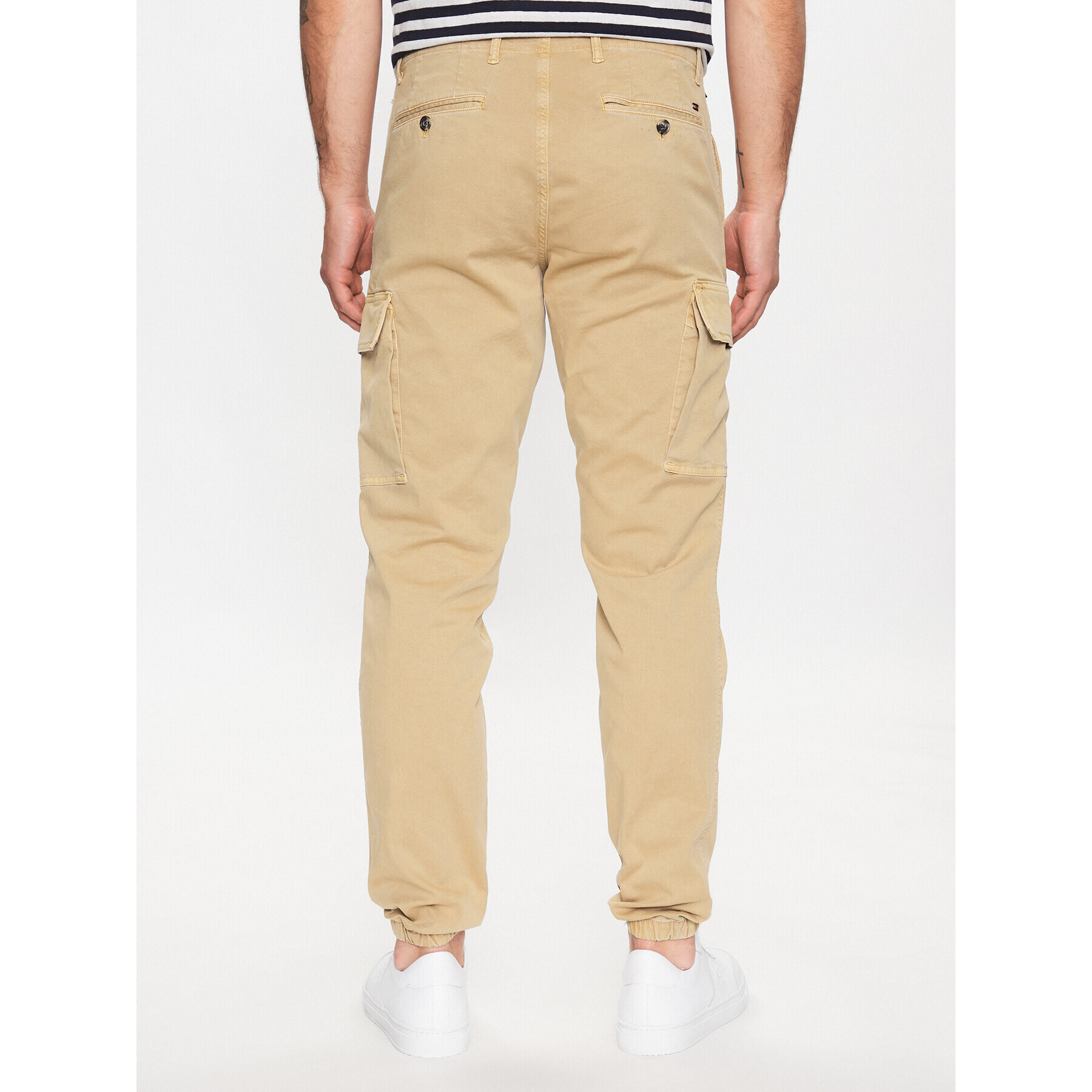 Tommy Hilfiger Joggers Chelsea MW0MW31149 Bej Relaxed Fit - Pled.ro