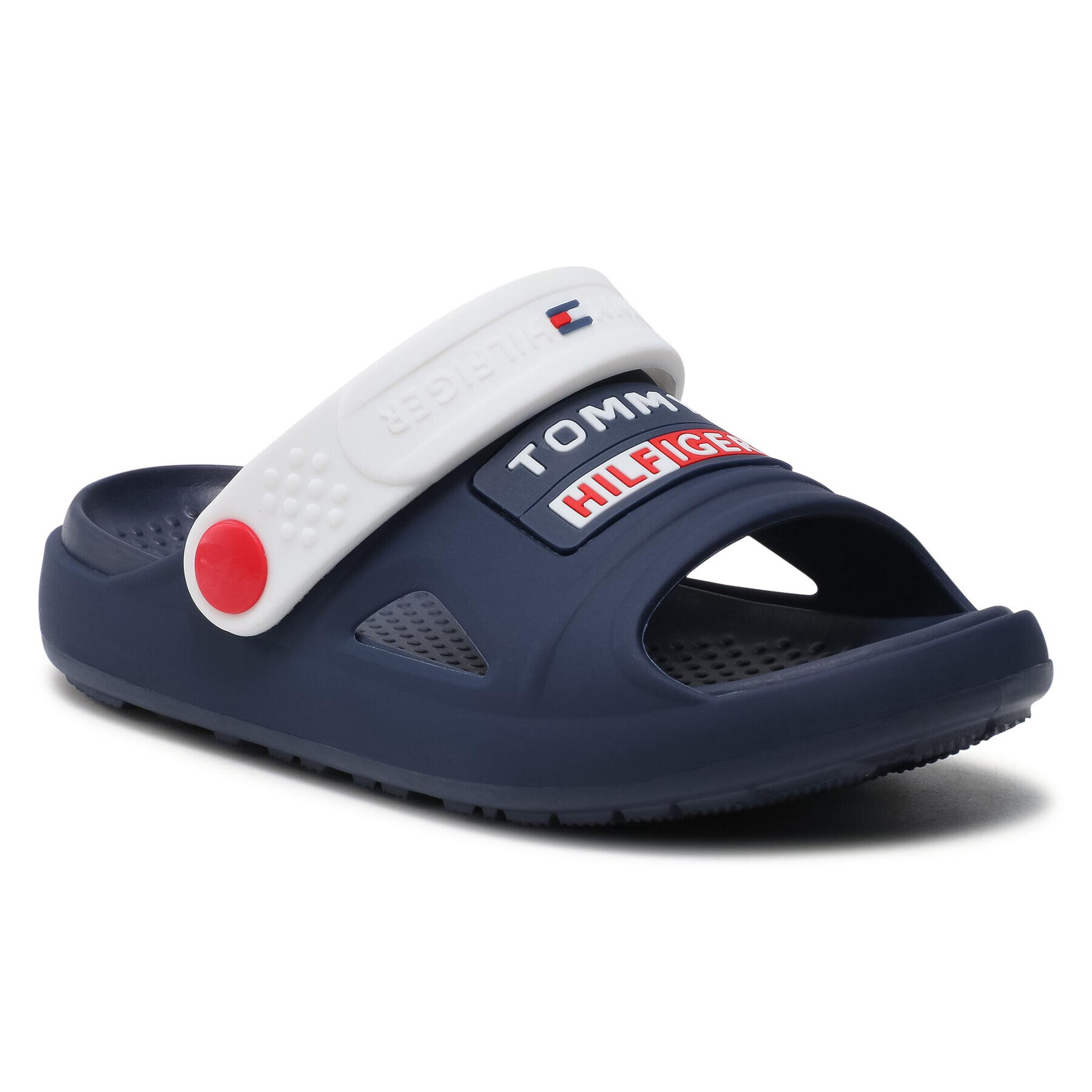 Tommy Hilfiger Șlapi Comfy Sandal T1B2-31115-0083 S Bleumarin - Pled.ro