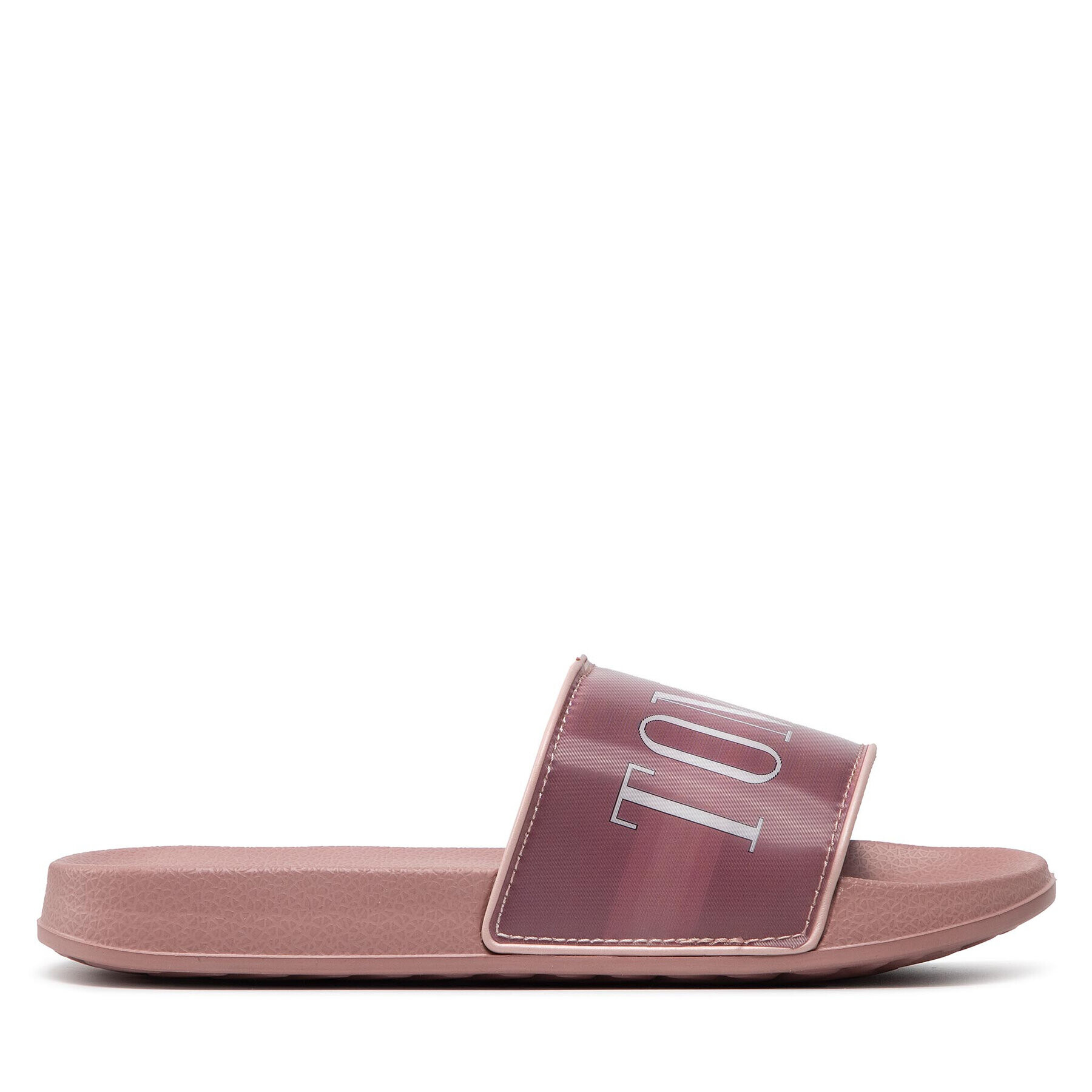 Tommy Hilfiger Șlapi Holographic Pool Slide T3A0-32198-1172 S Roz - Pled.ro