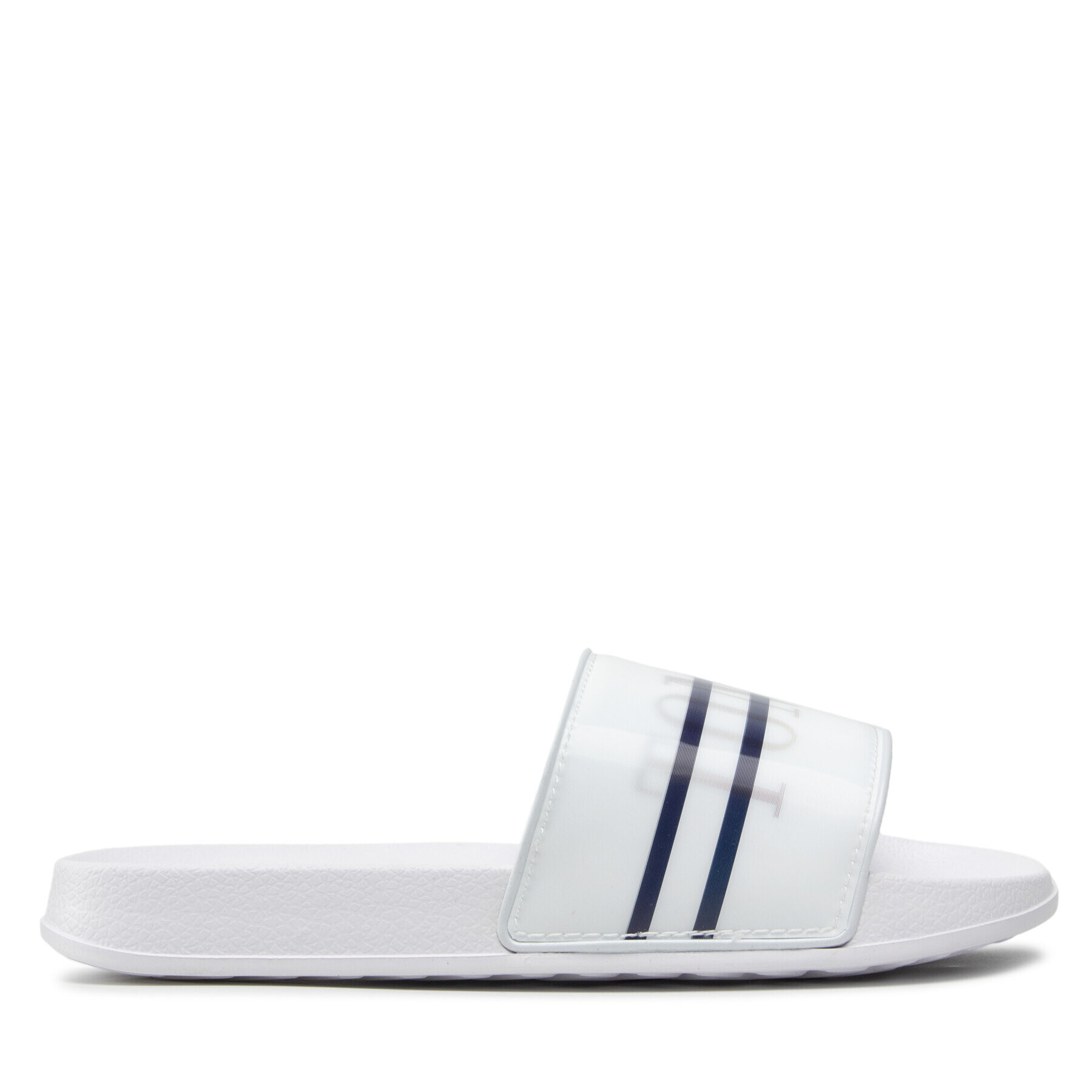 Tommy Hilfiger Șlapi Holographic Pool Slide T3B0-32276-1172 S Alb - Pled.ro