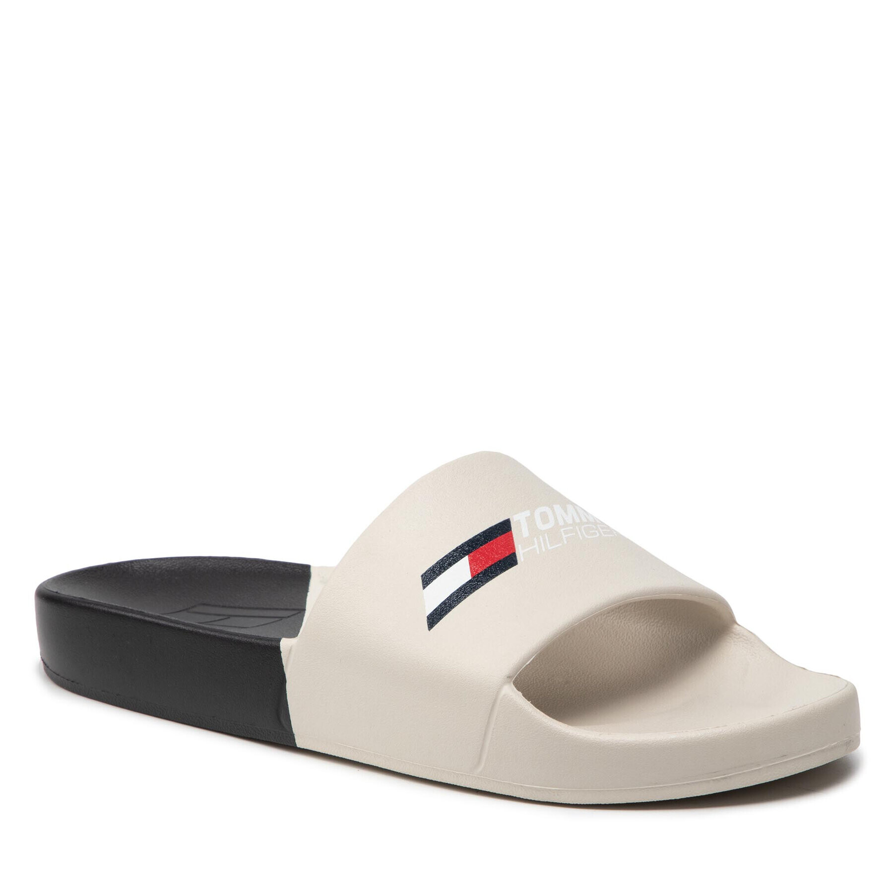 Tommy Hilfiger Șlapi Poolslide 3 Mix Women FC0FC00038 Bej - Pled.ro