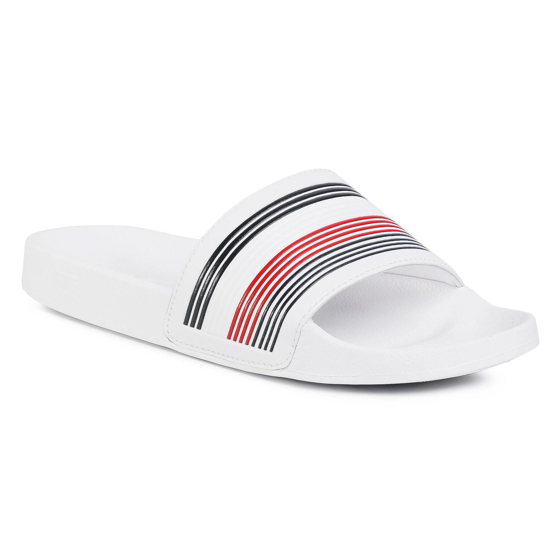 Tommy Hilfiger Șlapi Seasonal Th Poolslide FM0FM02873 Alb - Pled.ro