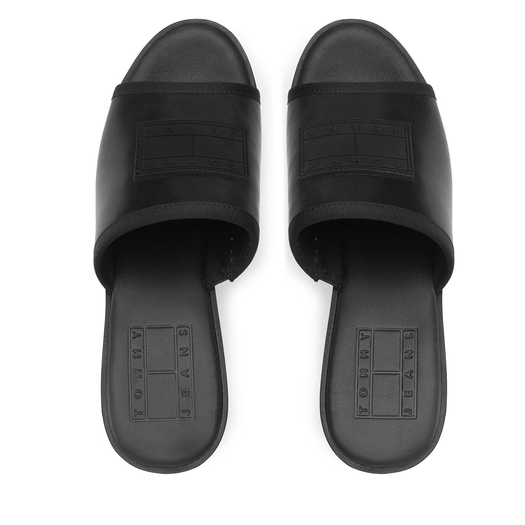 Tommy Hilfiger Șlapi Slip On Mule EN0EN01808 Negru - Pled.ro