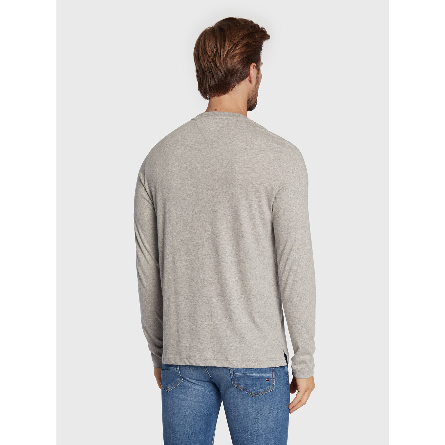 Tommy Hilfiger Longsleeve Classic MW0MW20159 Gri Regular Fit - Pled.ro