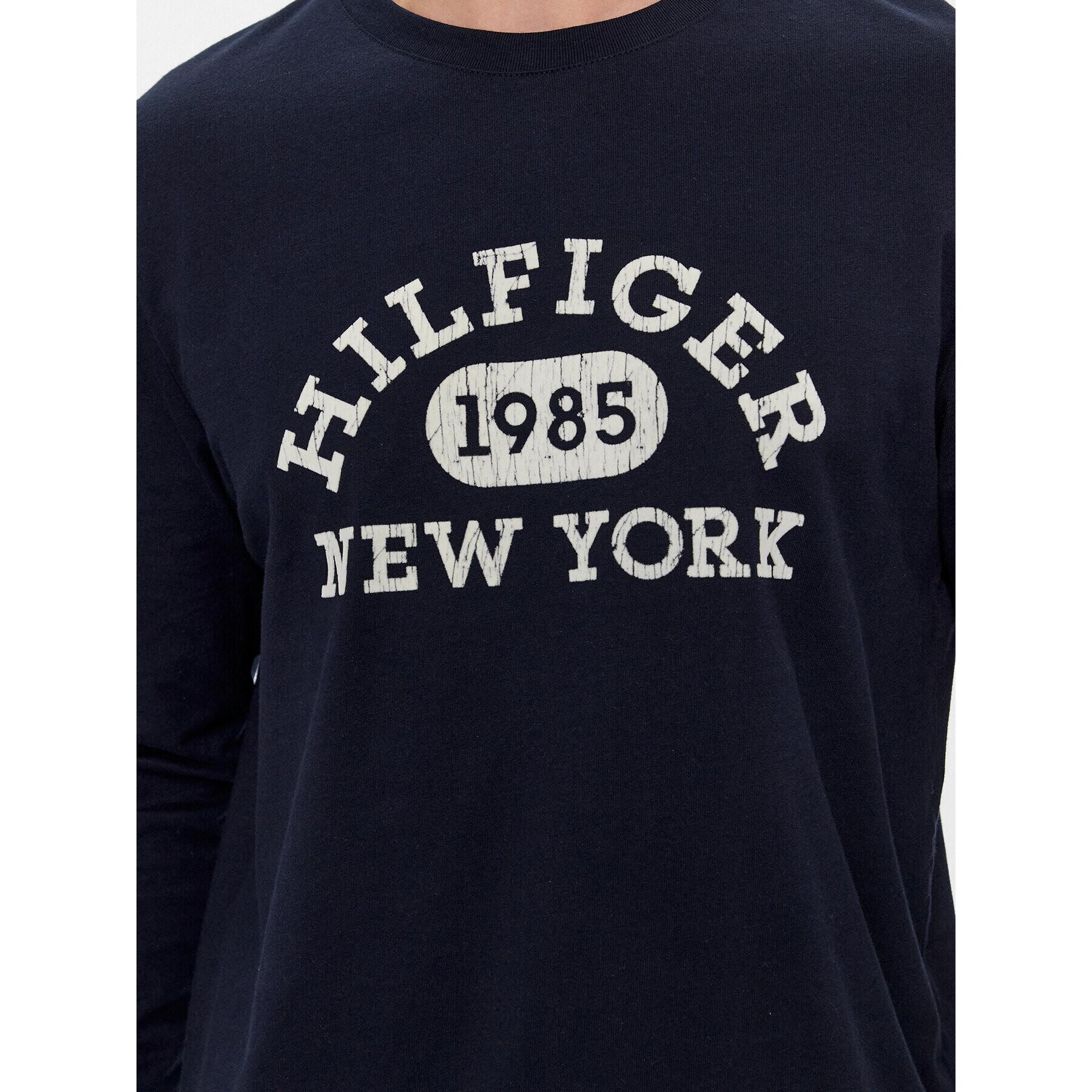 Tommy Hilfiger Longsleeve Collegiate MW0MW32591 Bleumarin Regular Fit - Pled.ro