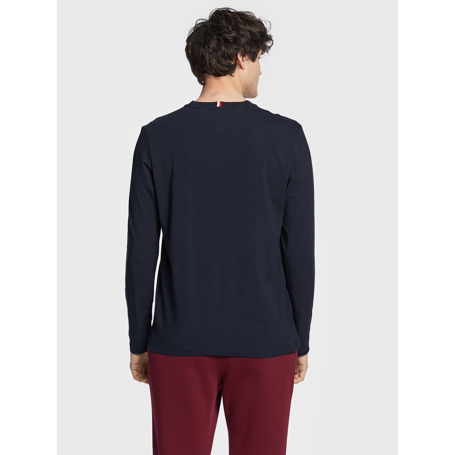 Tommy Hilfiger Longsleeve Essentials MW0MW28934 Bleumarin Regular Fit - Pled.ro