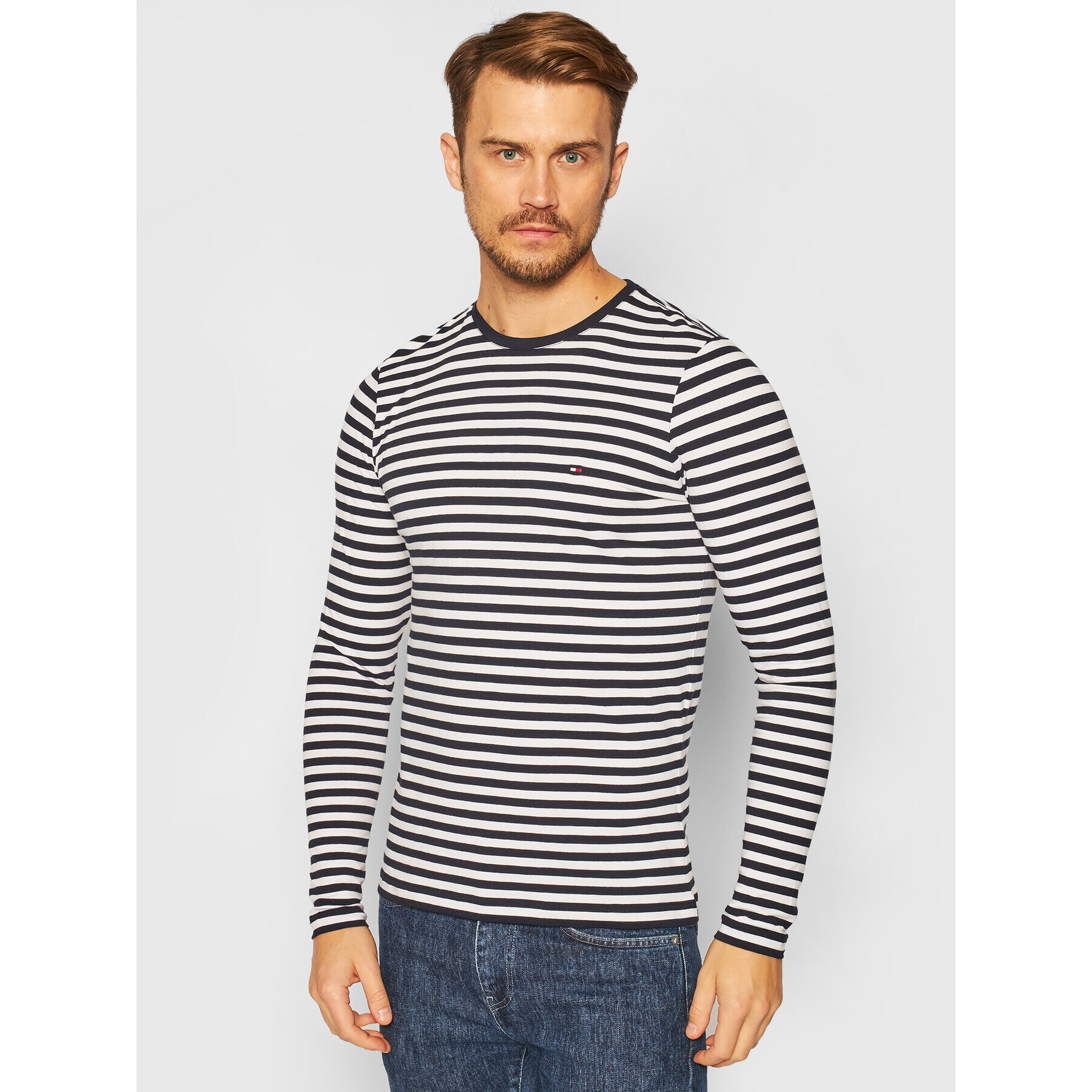 Tommy Hilfiger Longsleeve MW0MW10804 Colorat Slim Fit - Pled.ro