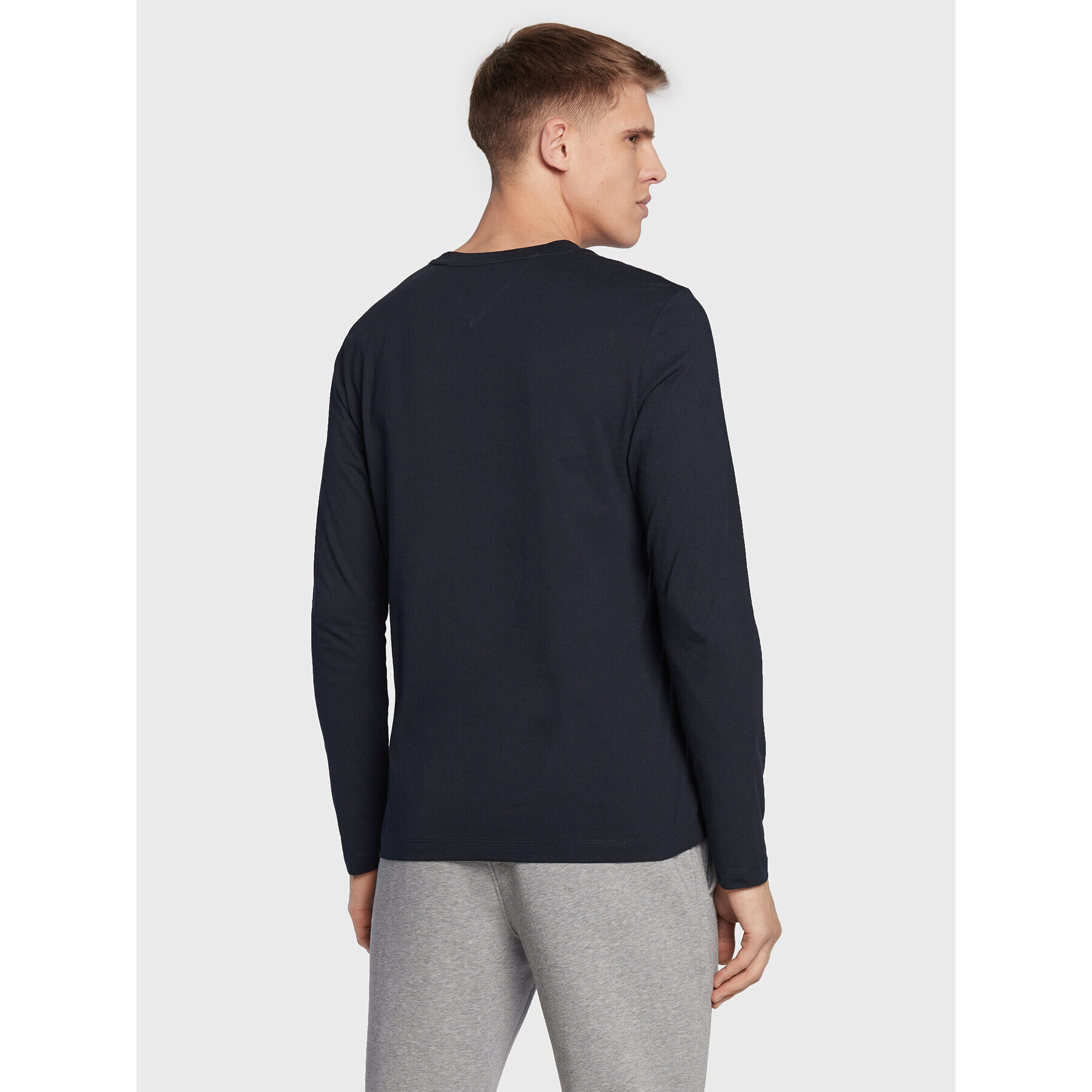 Tommy Hilfiger Longsleeve MW0MW27911 Bleumarin Slim Fit - Pled.ro