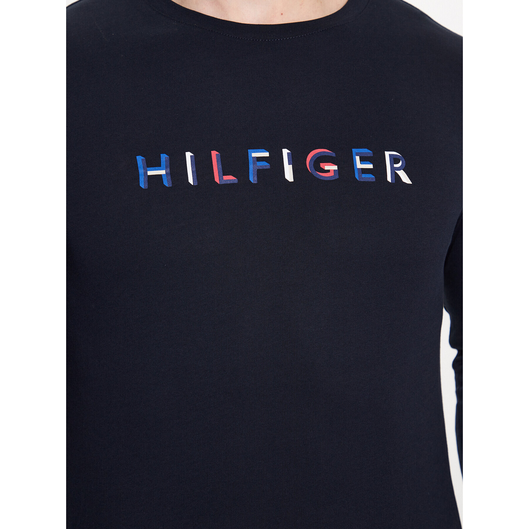 Tommy Hilfiger Longsleeve MW0MW31537 Bleumarin Slim Fit - Pled.ro