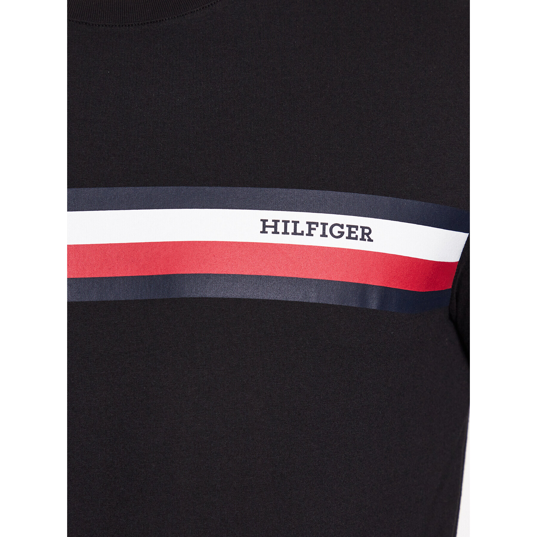 Tommy Hilfiger Longsleeve MW0MW32366 Negru Slim Fit - Pled.ro