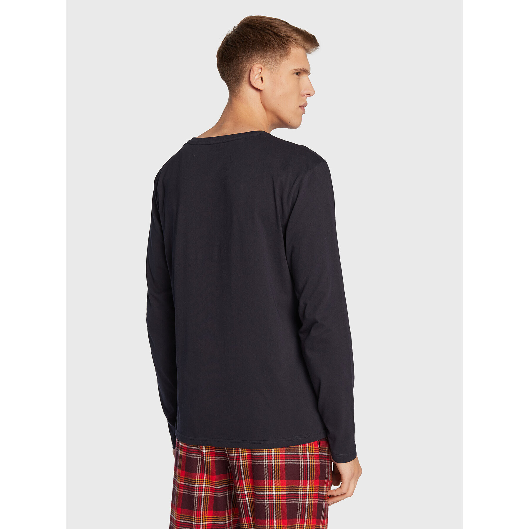 Tommy Hilfiger Longsleeve UM0UM01906 Bleumarin Regular Fit - Pled.ro