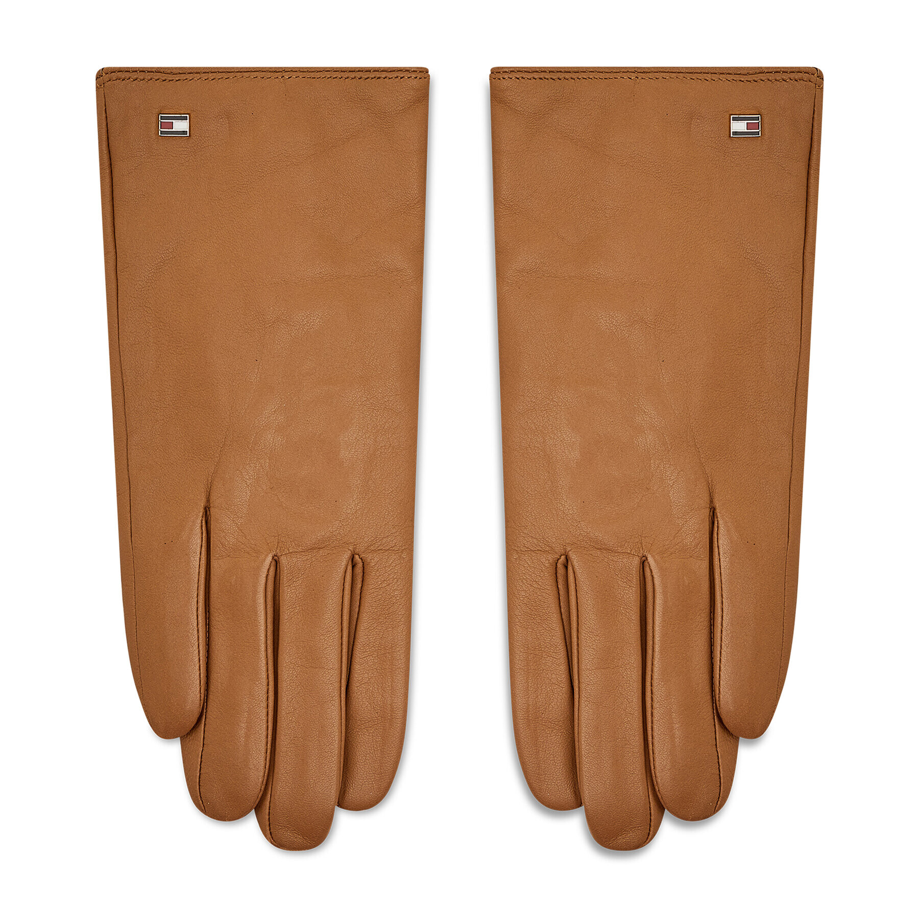 Tommy Hilfiger Mănuși de Damă Essential Leather Gloves AW0AW10733 Maro - Pled.ro