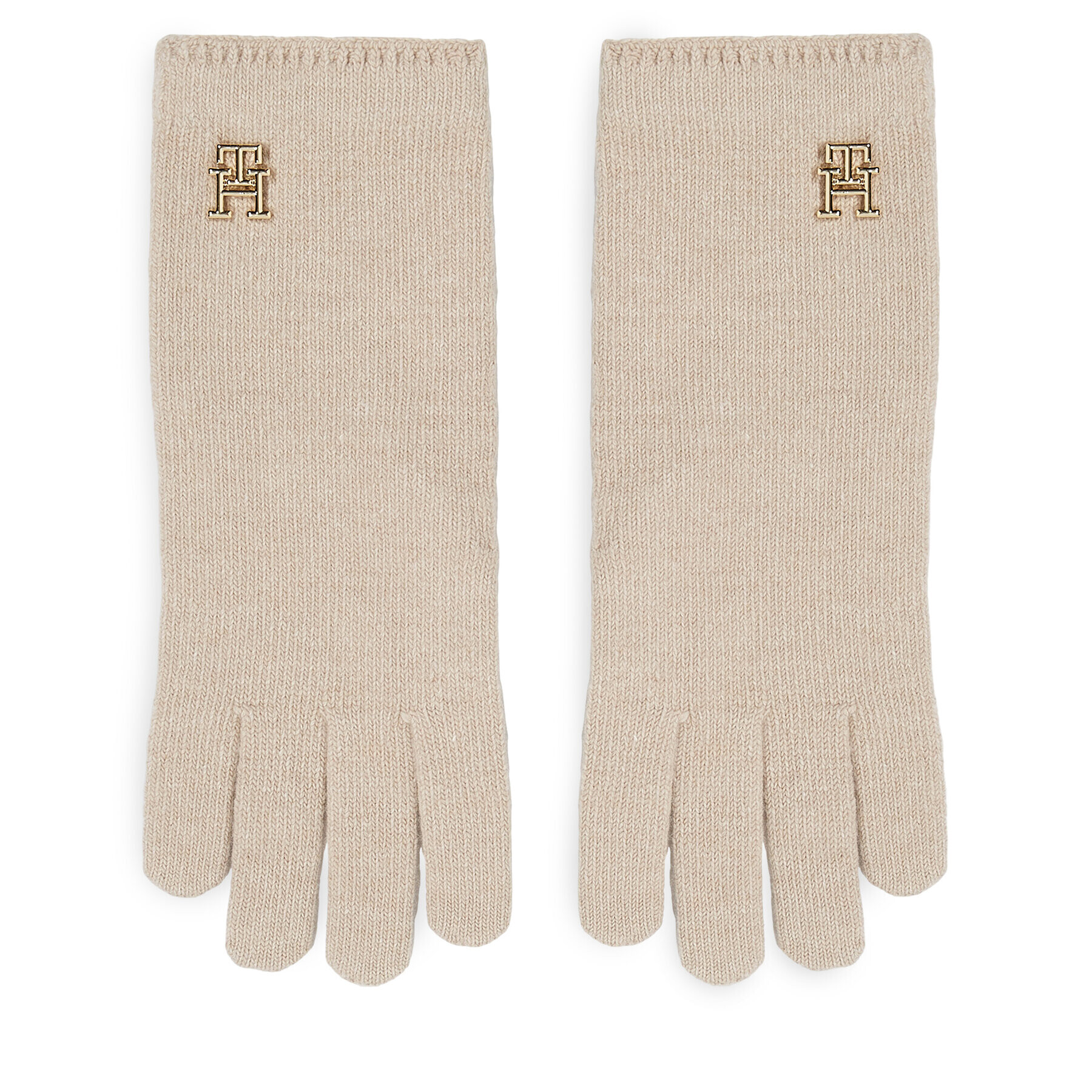 Tommy Hilfiger Mănuși de Damă Limitless Chic Wool Gloves AW0AW15359 Écru - Pled.ro