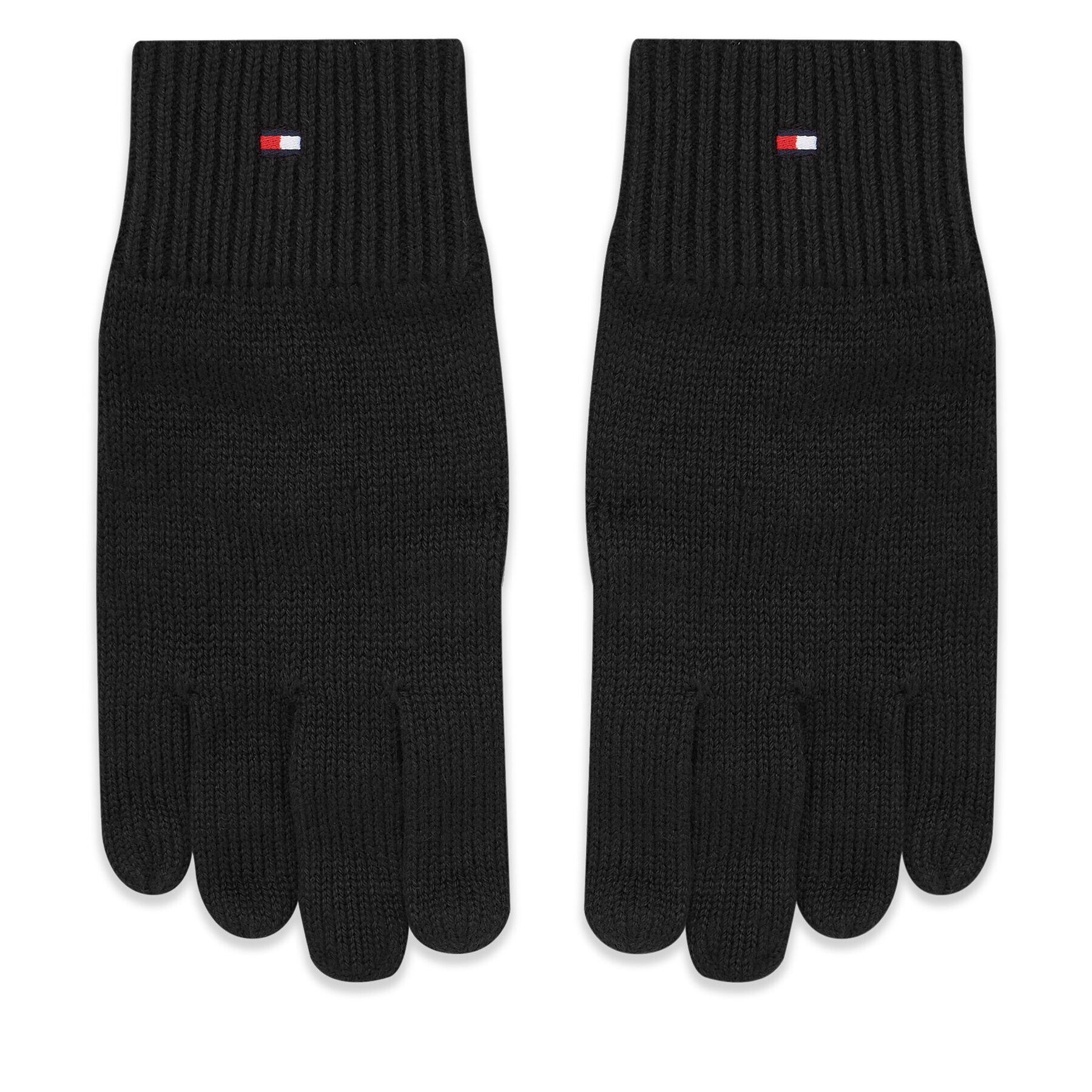 Tommy Hilfiger Mănuși pentru Bărbați Essential Flag Knitted Gloves AM0AM11048 Negru - Pled.ro