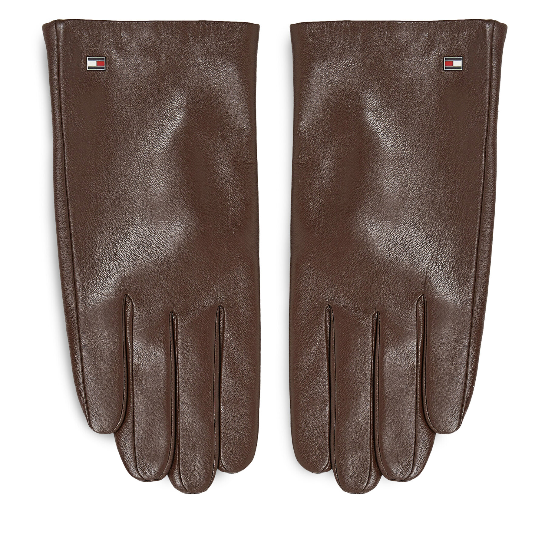 Tommy Hilfiger Mănuși pentru Bărbați Essential Flag Leather Gloves AM0AM11482 Maro - Pled.ro