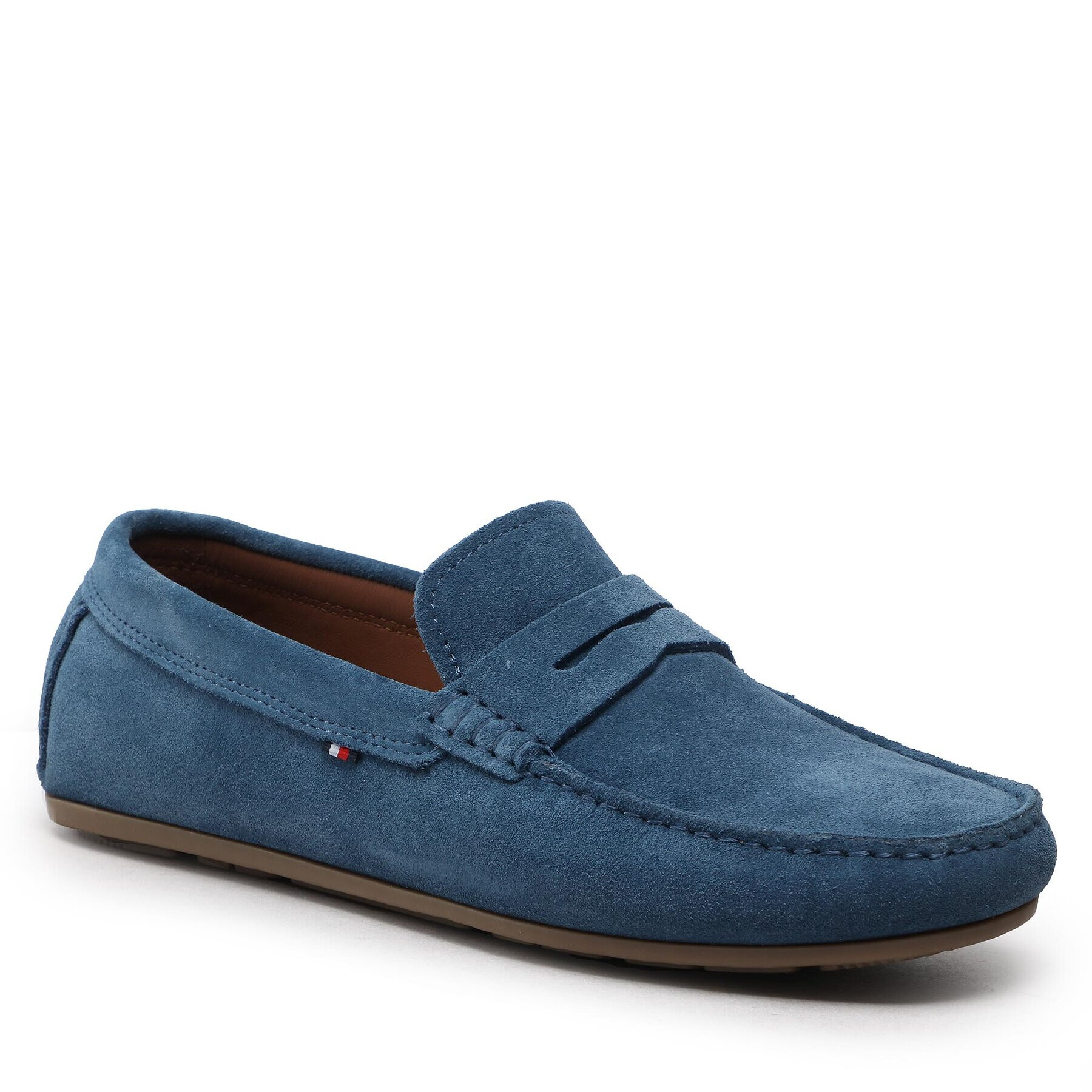 Tommy Hilfiger Mocasini Casual Hilfiger Suede Driver FM0FM04271 Albastru - Pled.ro