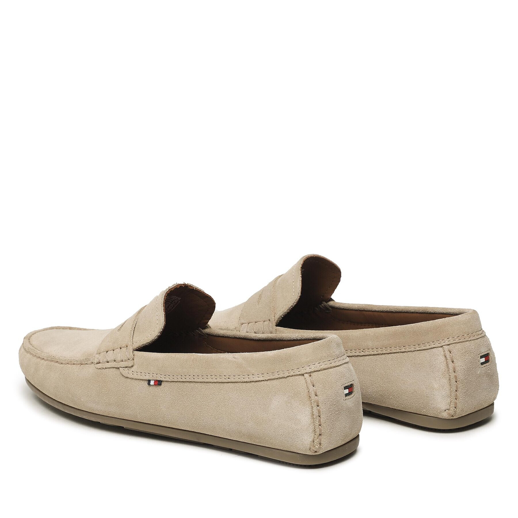 Tommy Hilfiger Mocasini Casual Hilfiger Suede Driver FM0FM04271 Bej - Pled.ro