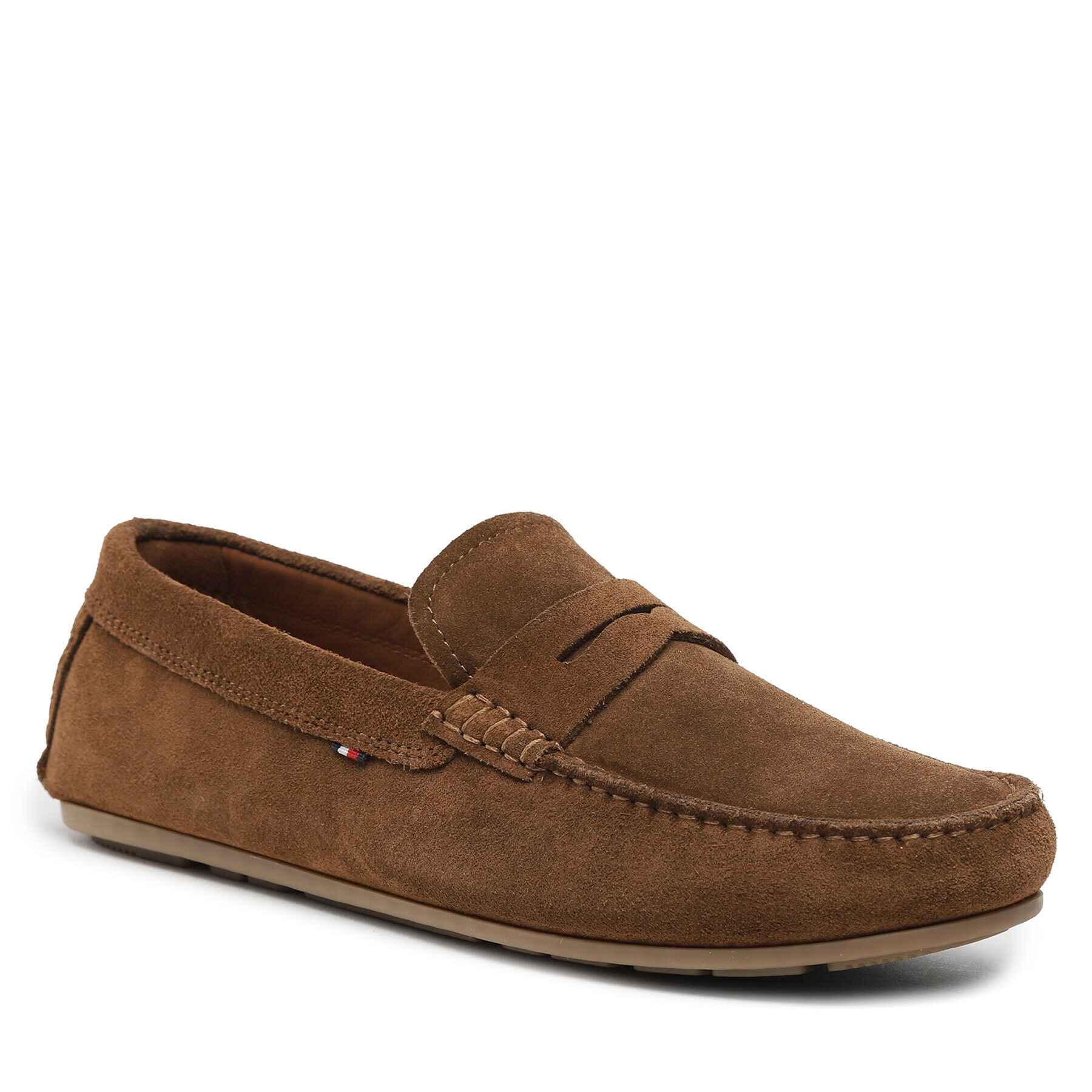 Tommy Hilfiger Mocasini Casual Hilfiger Suede Driver FM0FM04271 Maro - Pled.ro