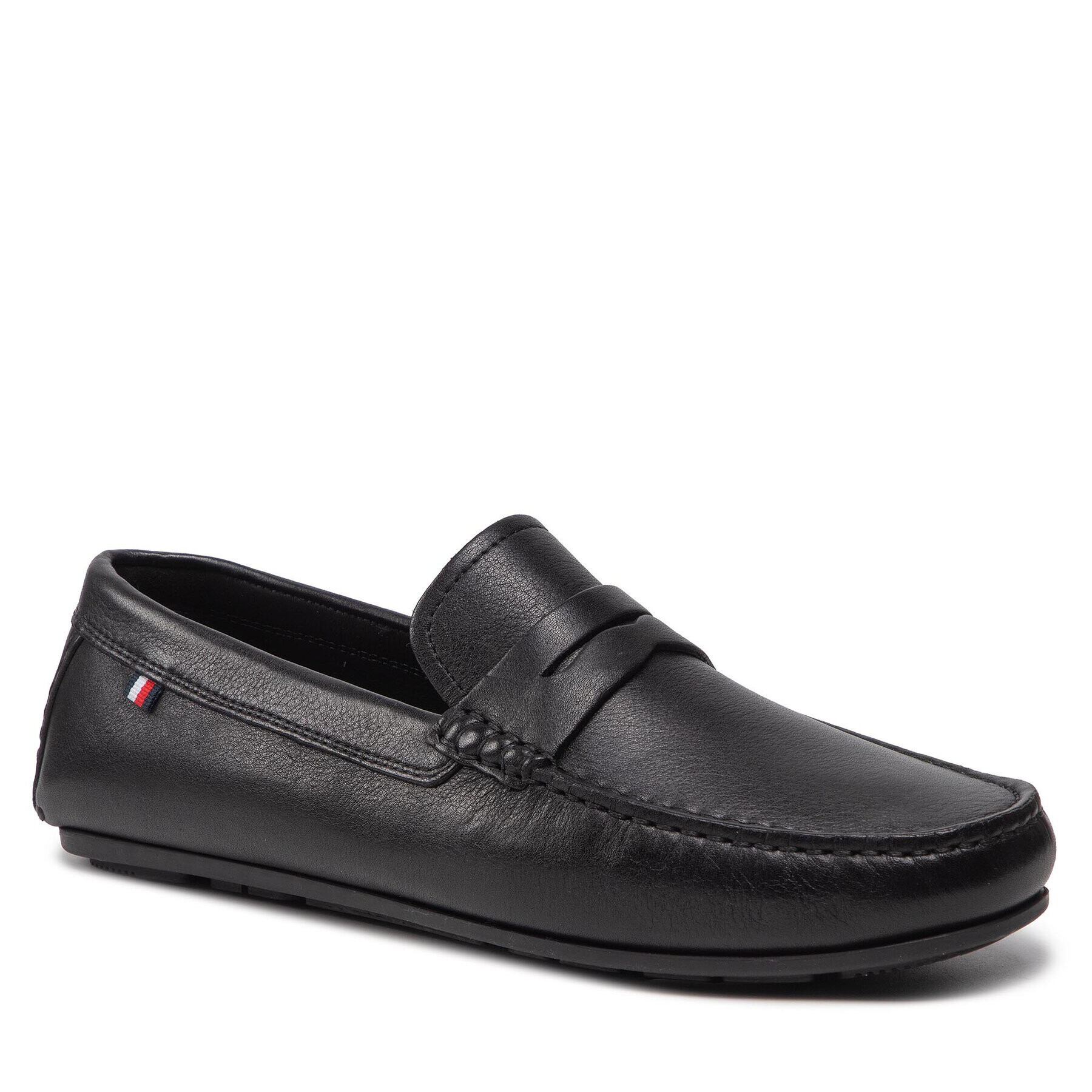 Tommy Hilfiger Mocasini Classic Hilfiger Leather Driver FM0FM04045 Negru - Pled.ro