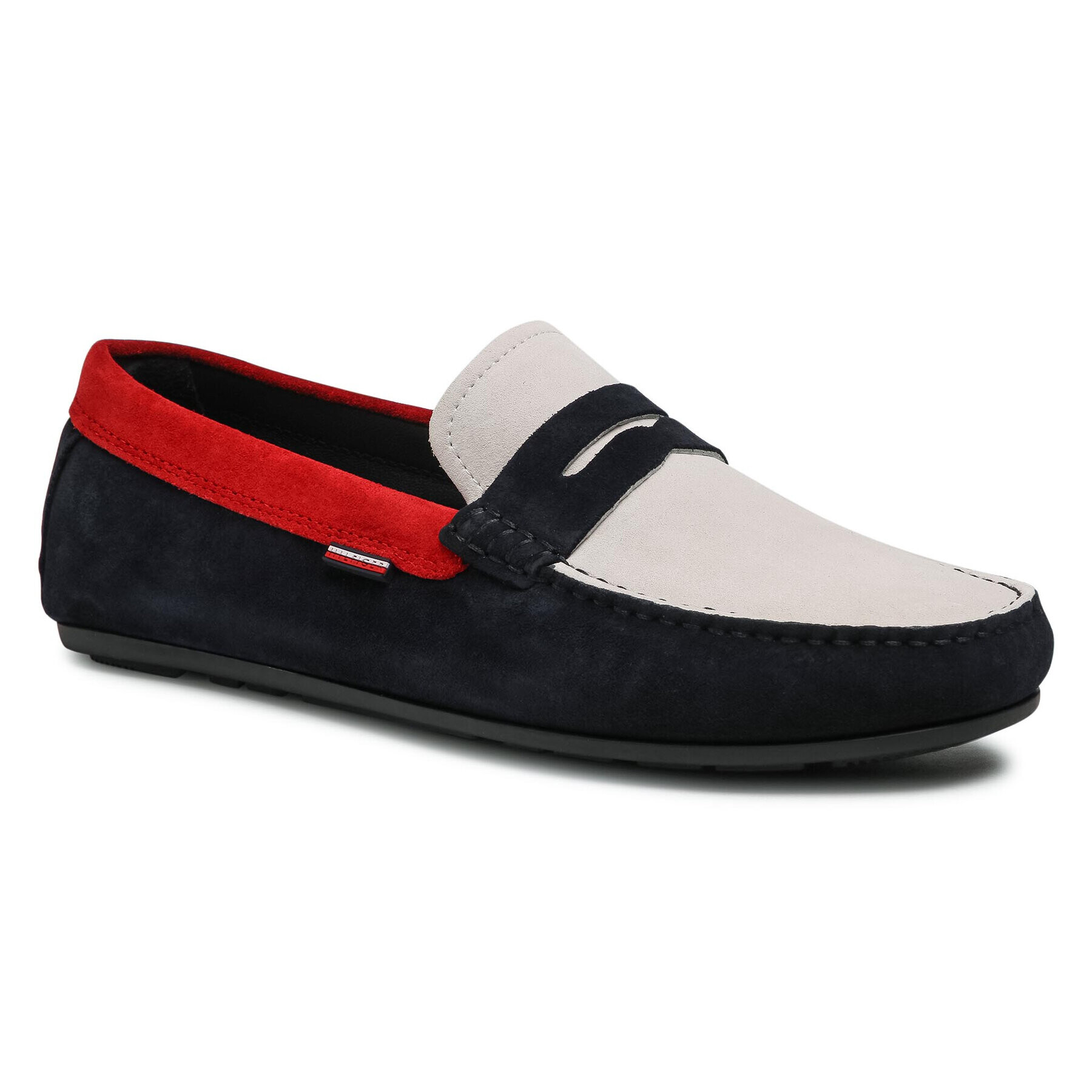 Tommy Hilfiger Mocasini Classic Suede Driver FM0FM02725 Bleumarin - Pled.ro