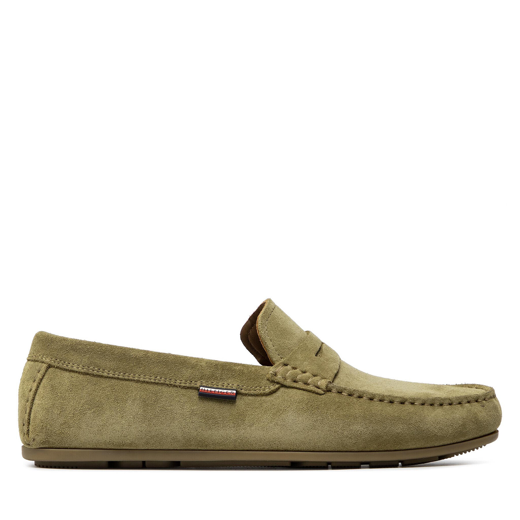 Tommy Hilfiger Mocasini Classic Suede Driver FM0FM02725 Verde - Pled.ro