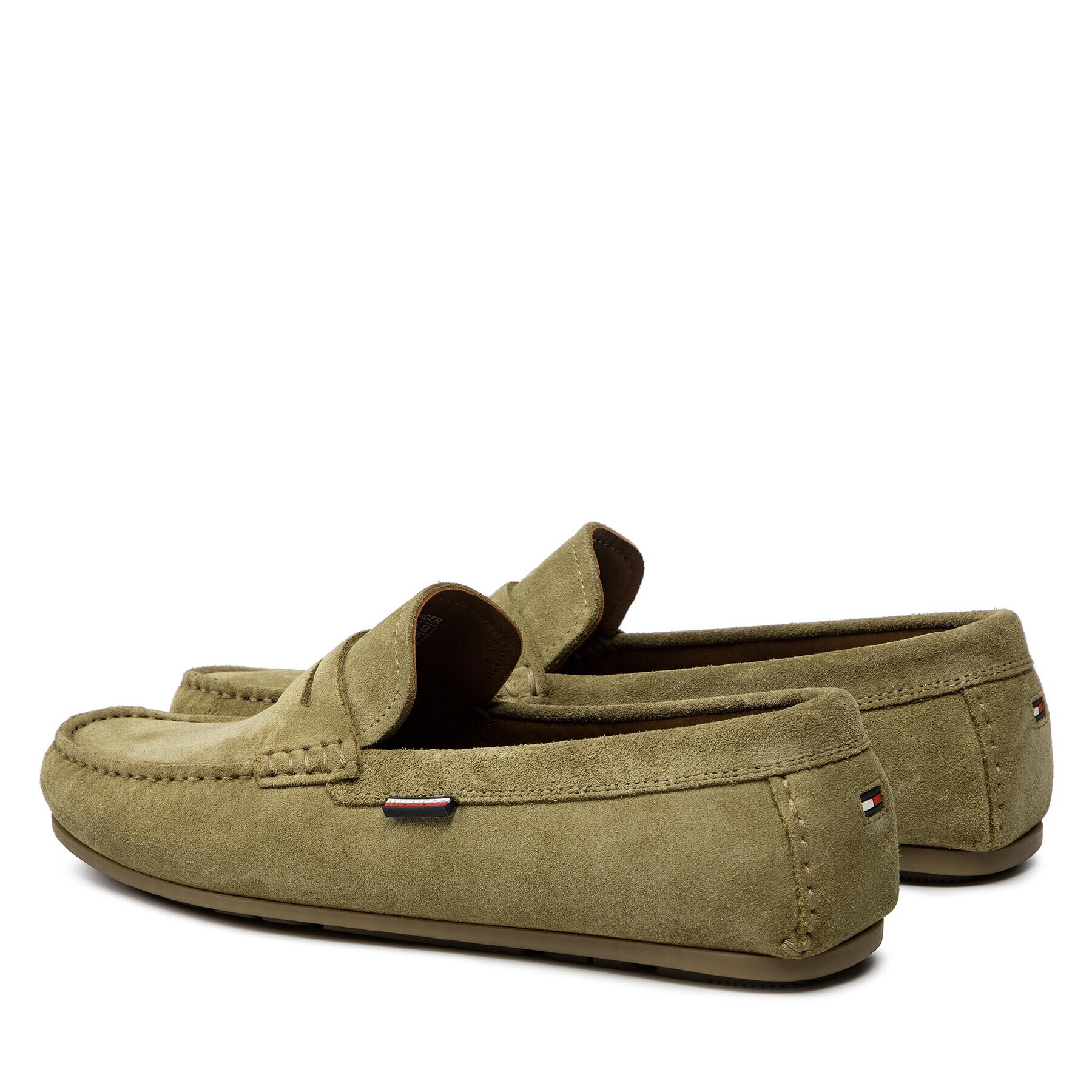 Tommy Hilfiger Mocasini Classic Suede Driver FM0FM02725 Verde - Pled.ro