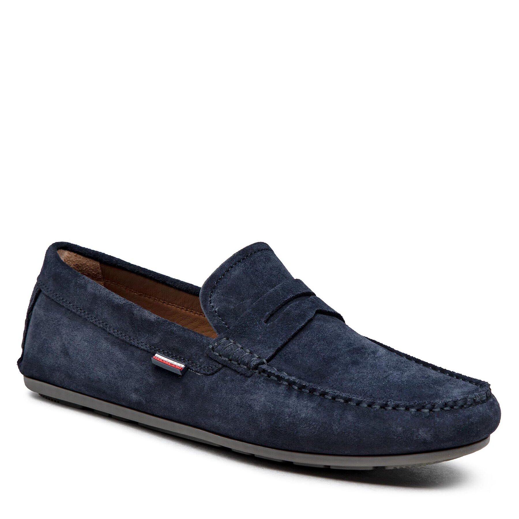 Tommy Hilfiger Mocasini Classic Suede Penny Loafer FM0FM02725 Bleumarin - Pled.ro