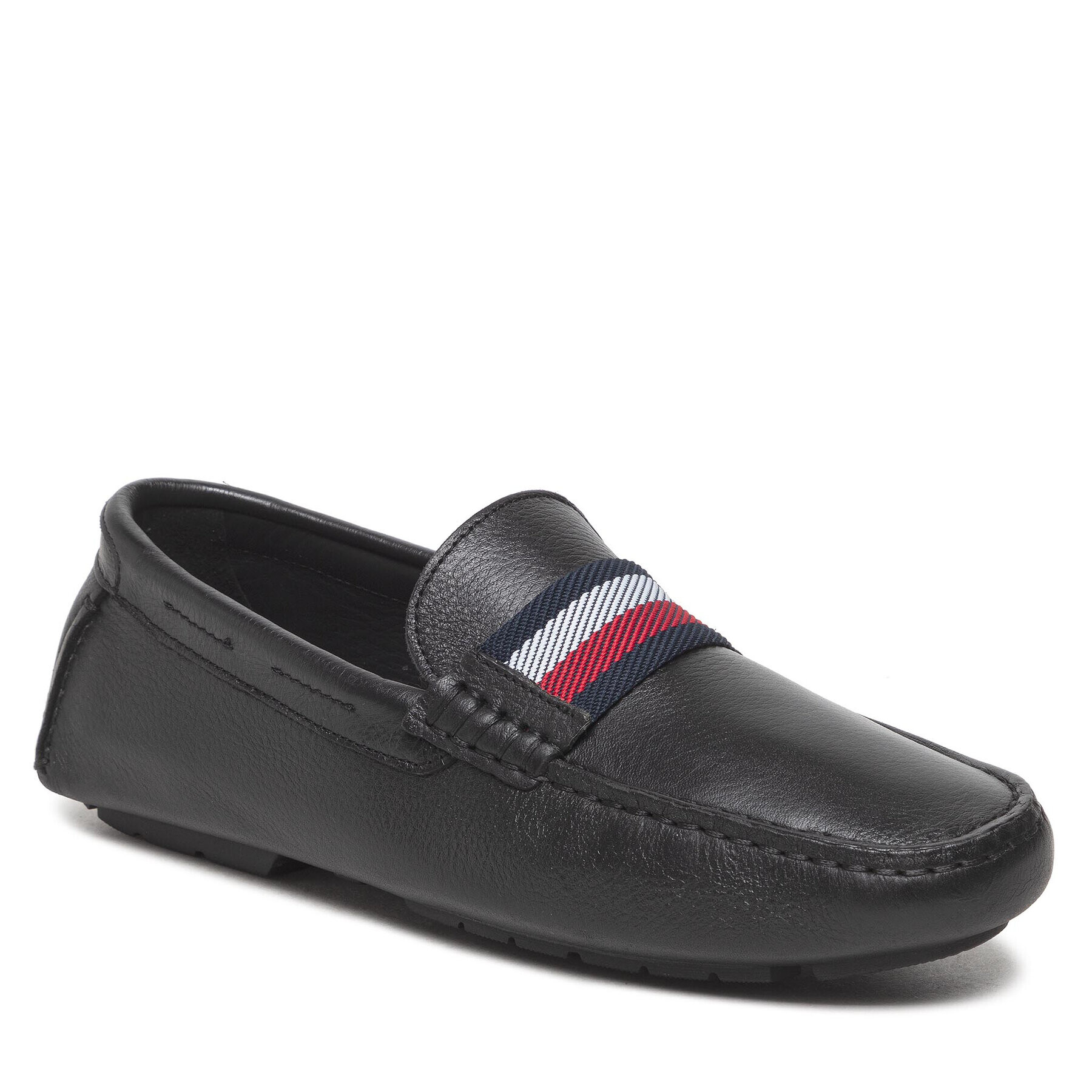 Tommy Hilfiger Mocasini Iconic Rwb Leather Driver FM0FM03761 Negru - Pled.ro