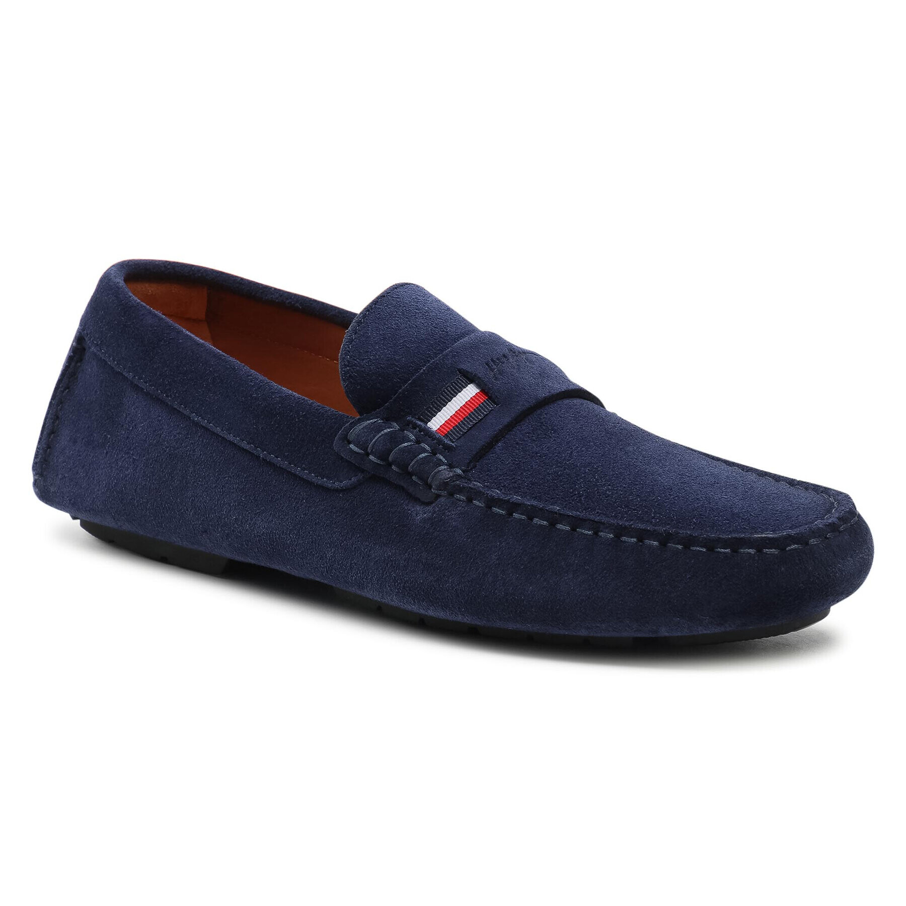 Tommy Hilfiger Mocasini Iconic Rwb Suede Driver FM0FM03482 Bleumarin - Pled.ro