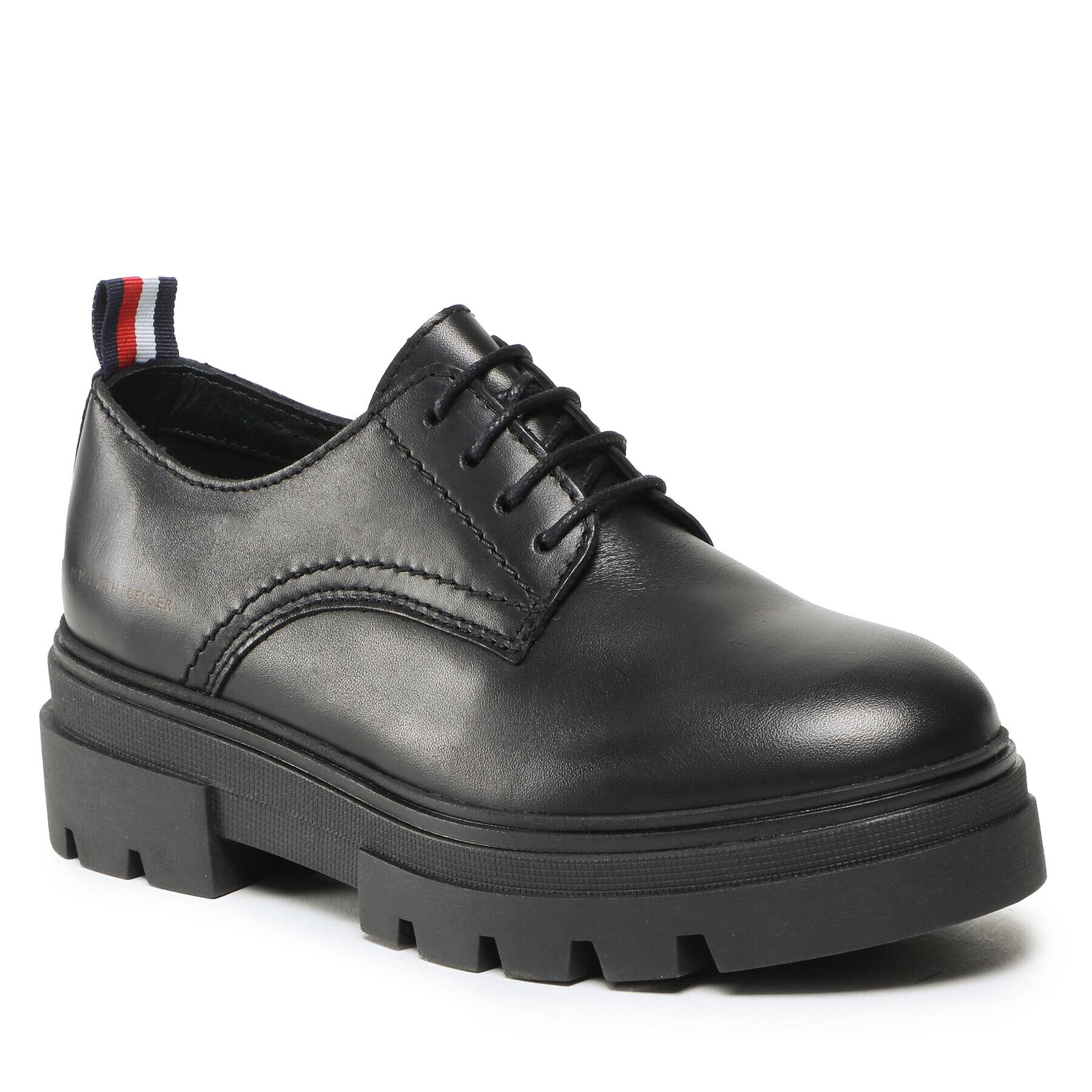 Tommy Hilfiger Oxford Leather LAce Up Shoe FW0FW06780 Negru - Pled.ro