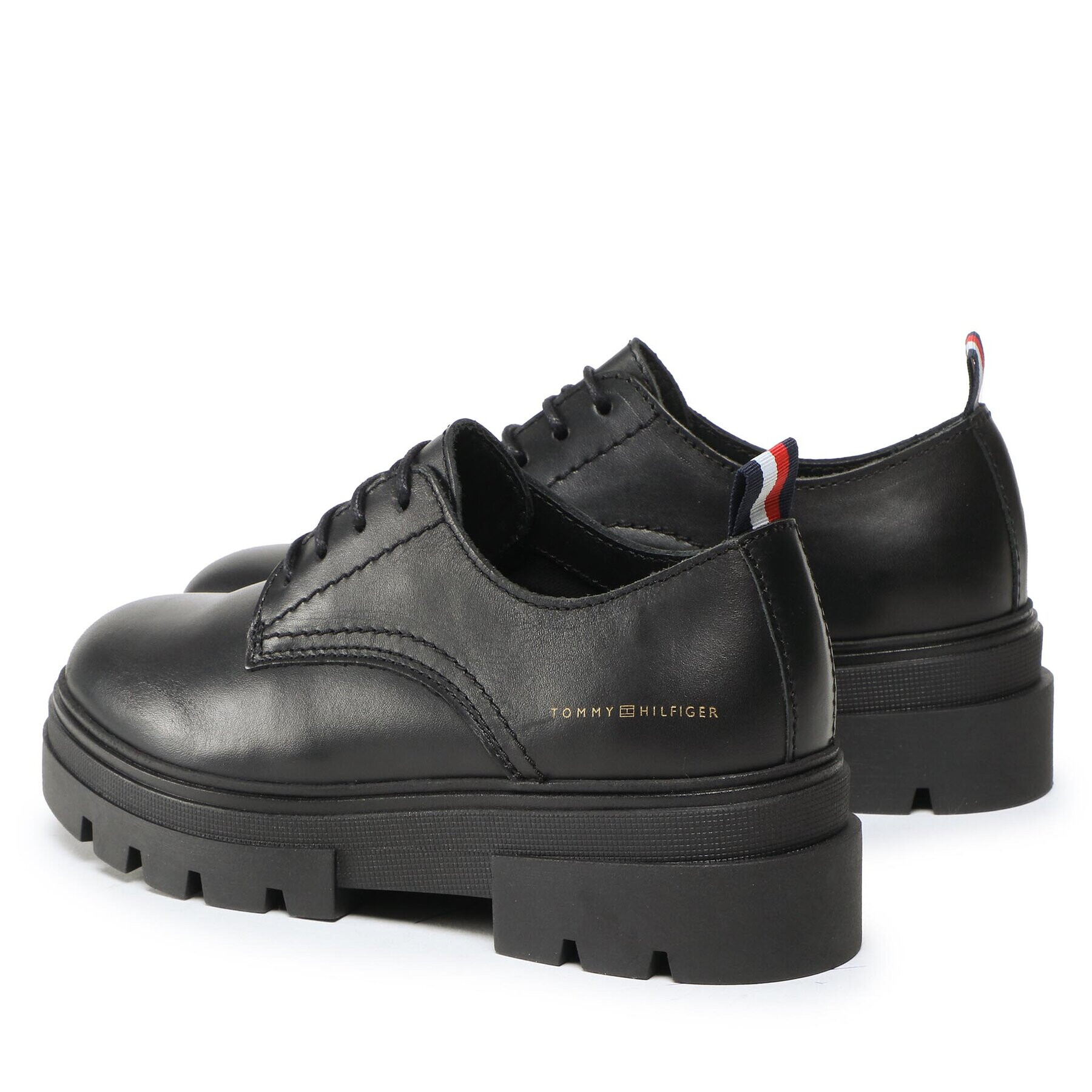 Tommy Hilfiger Oxford Leather LAce Up Shoe FW0FW06780 Negru - Pled.ro