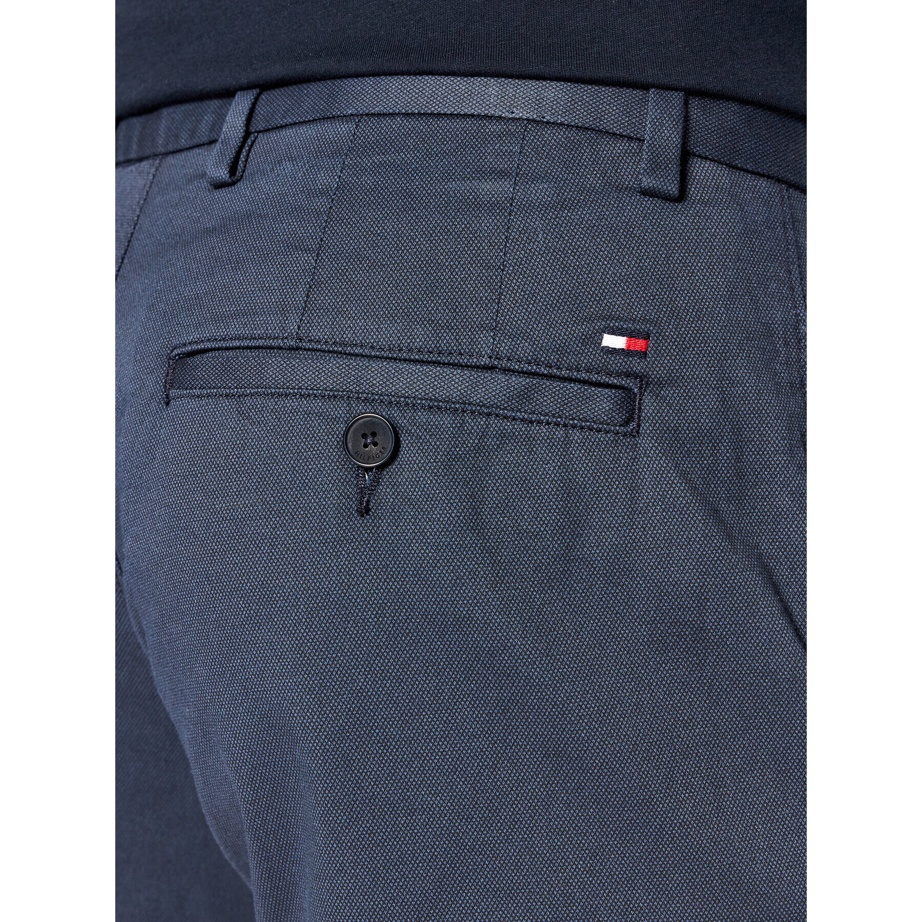 Tommy Hilfiger Pantalon scurți din material Brooklyn MW0MW23575 Bleumarin Regular Fit - Pled.ro