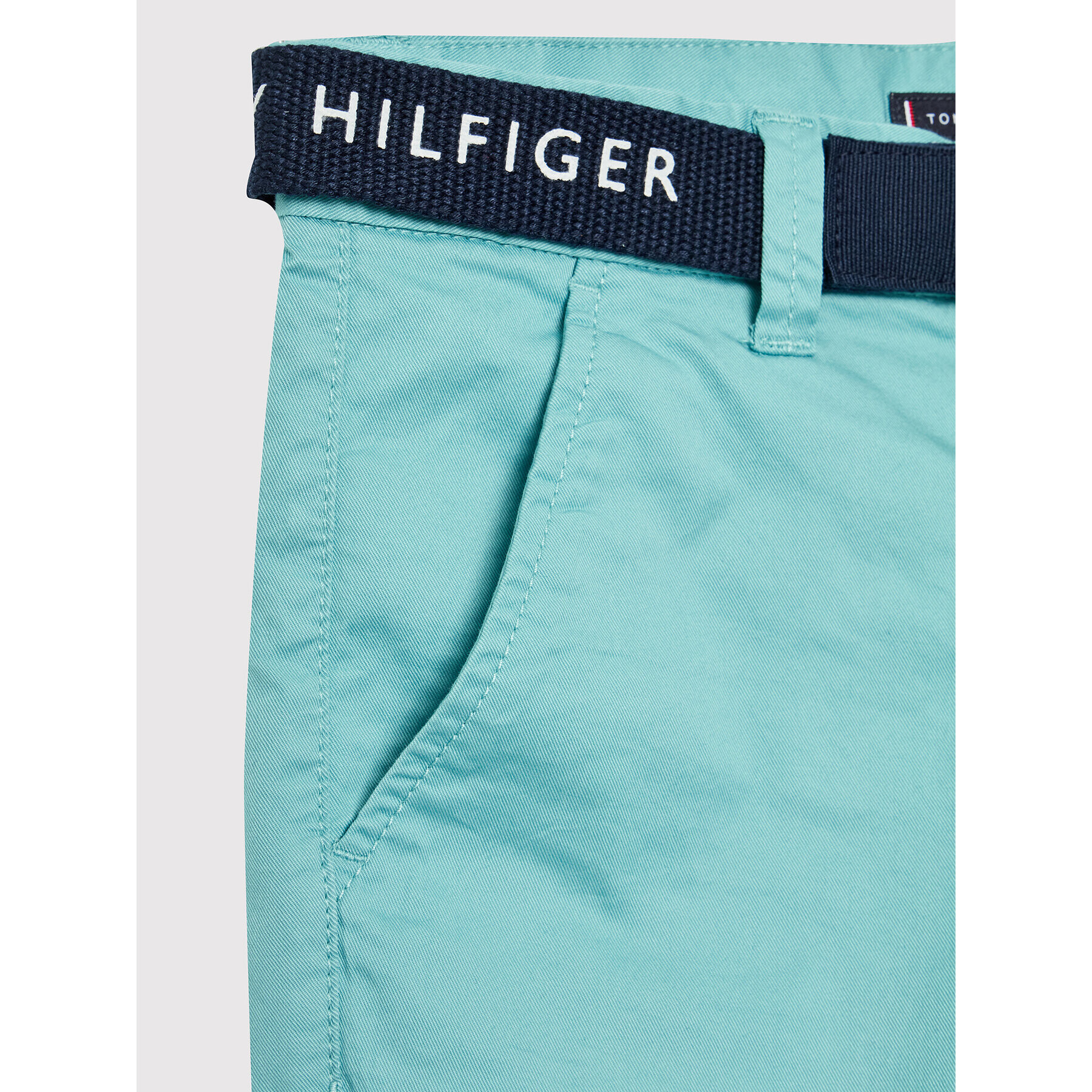 Tommy Hilfiger Pantalon scurți din material Essential KB0KB07399 M Verde Slim Fit - Pled.ro