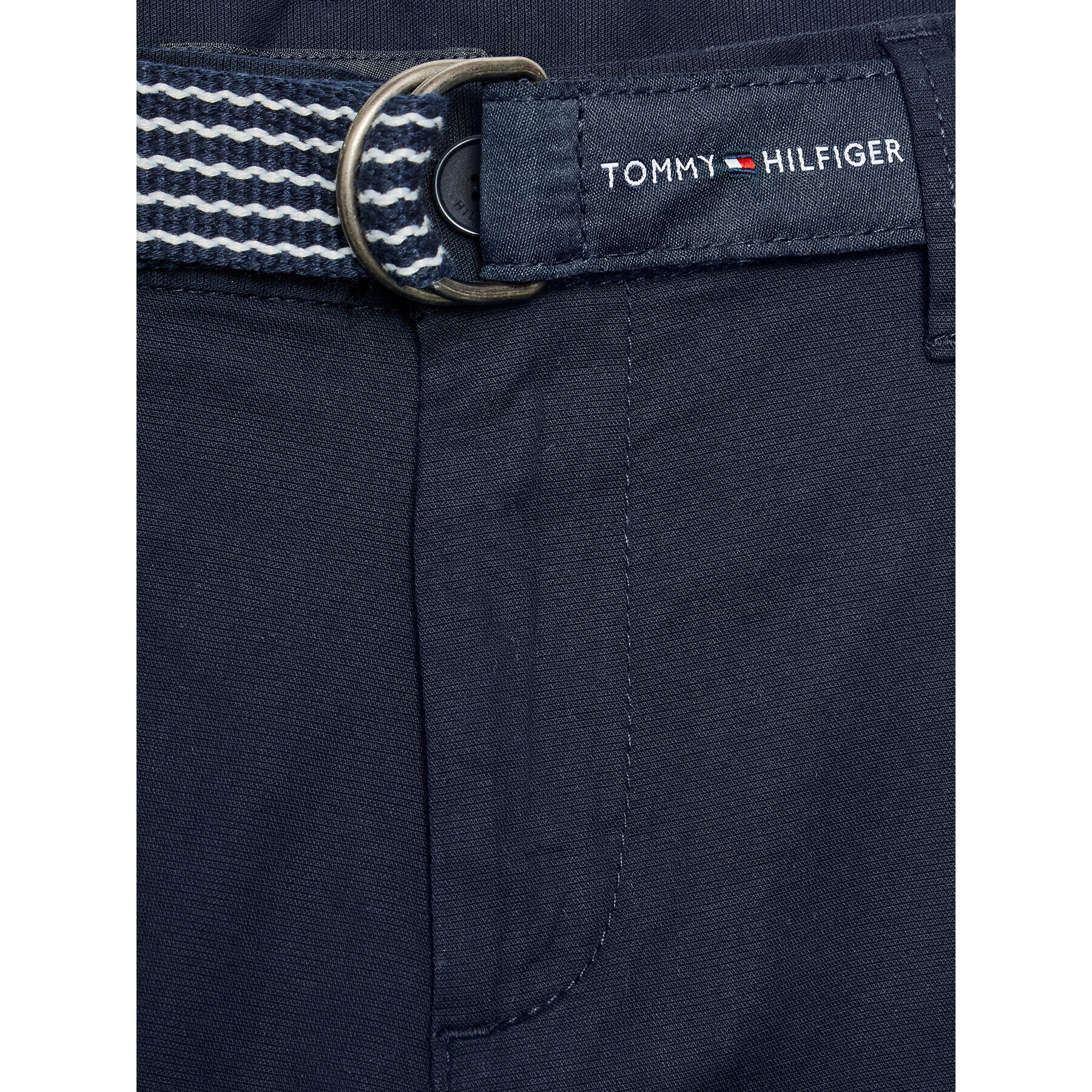 Tommy Hilfiger Pantalon scurți din material Essential KB0KB08127 D Bleumarin Slim Fit - Pled.ro