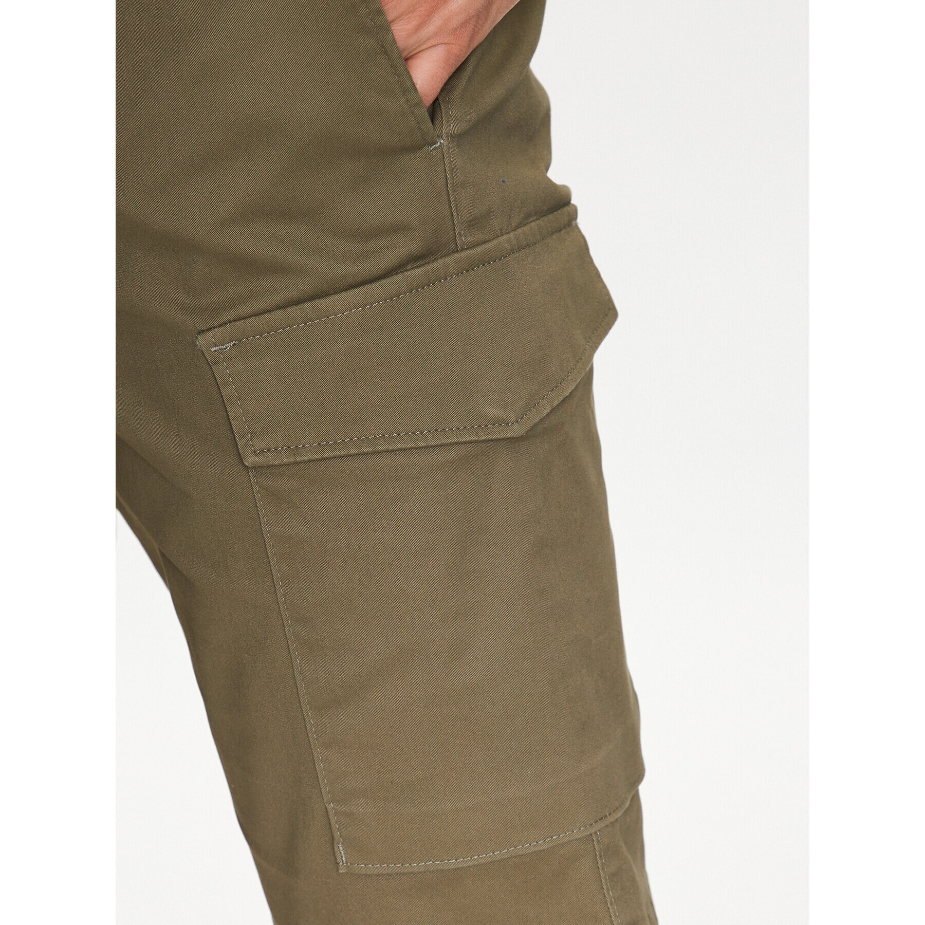 Tommy Hilfiger Pantalon scurți din material John Cargo 1985 MW0MW31244 Verde Regular Fit - Pled.ro