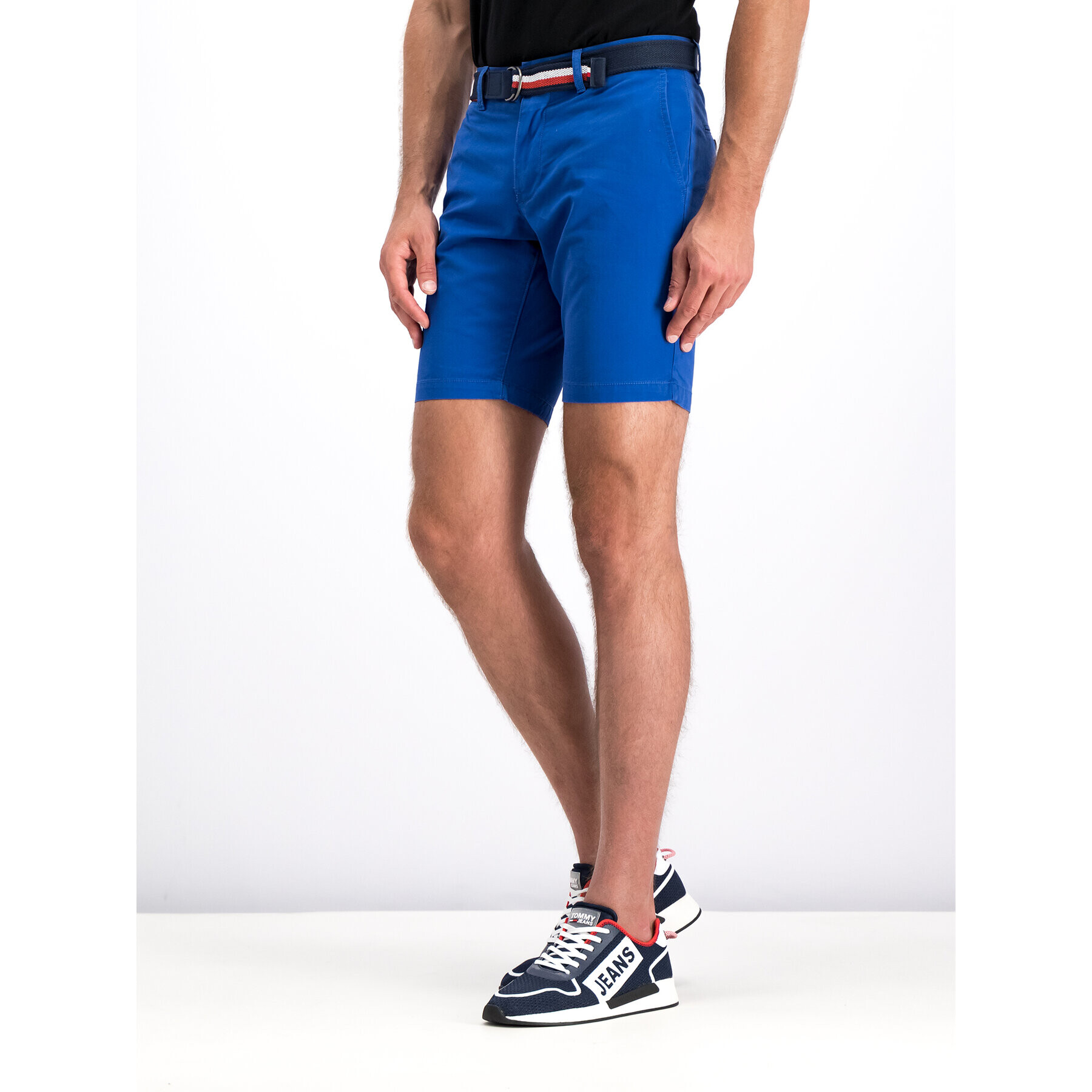 Tommy Hilfiger Pantalon scurți din material MW0MW10897 Bleumarin Regular Fit - Pled.ro