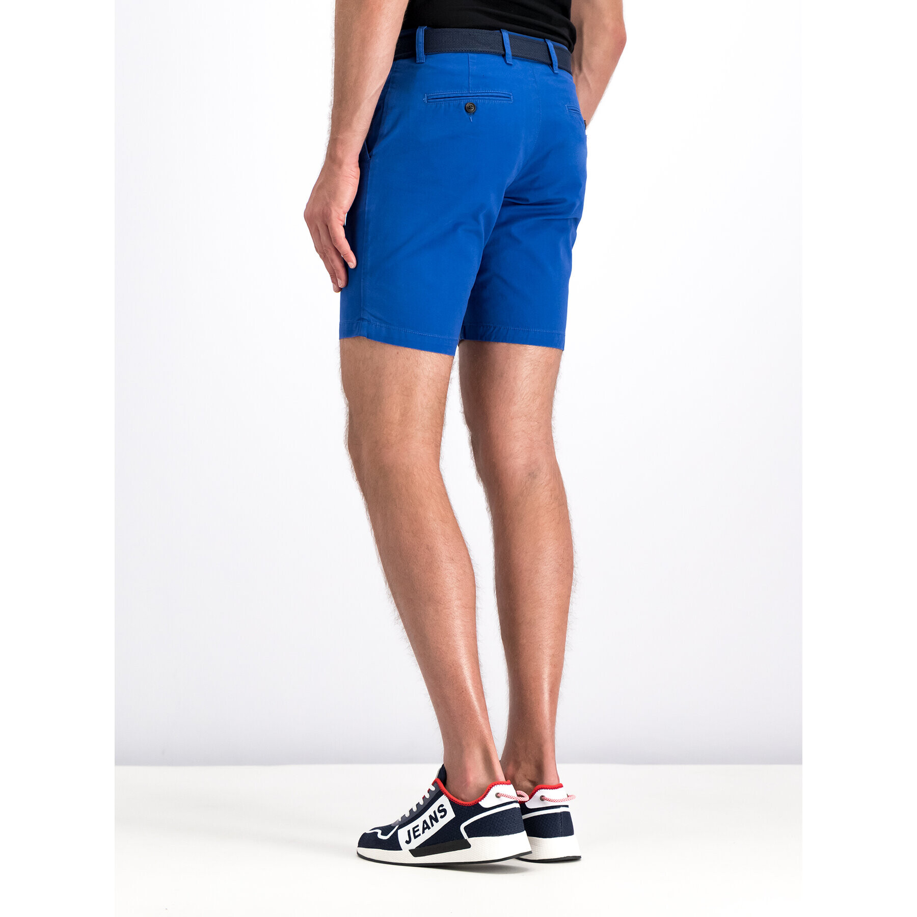 Tommy Hilfiger Pantalon scurți din material MW0MW10897 Bleumarin Regular Fit - Pled.ro